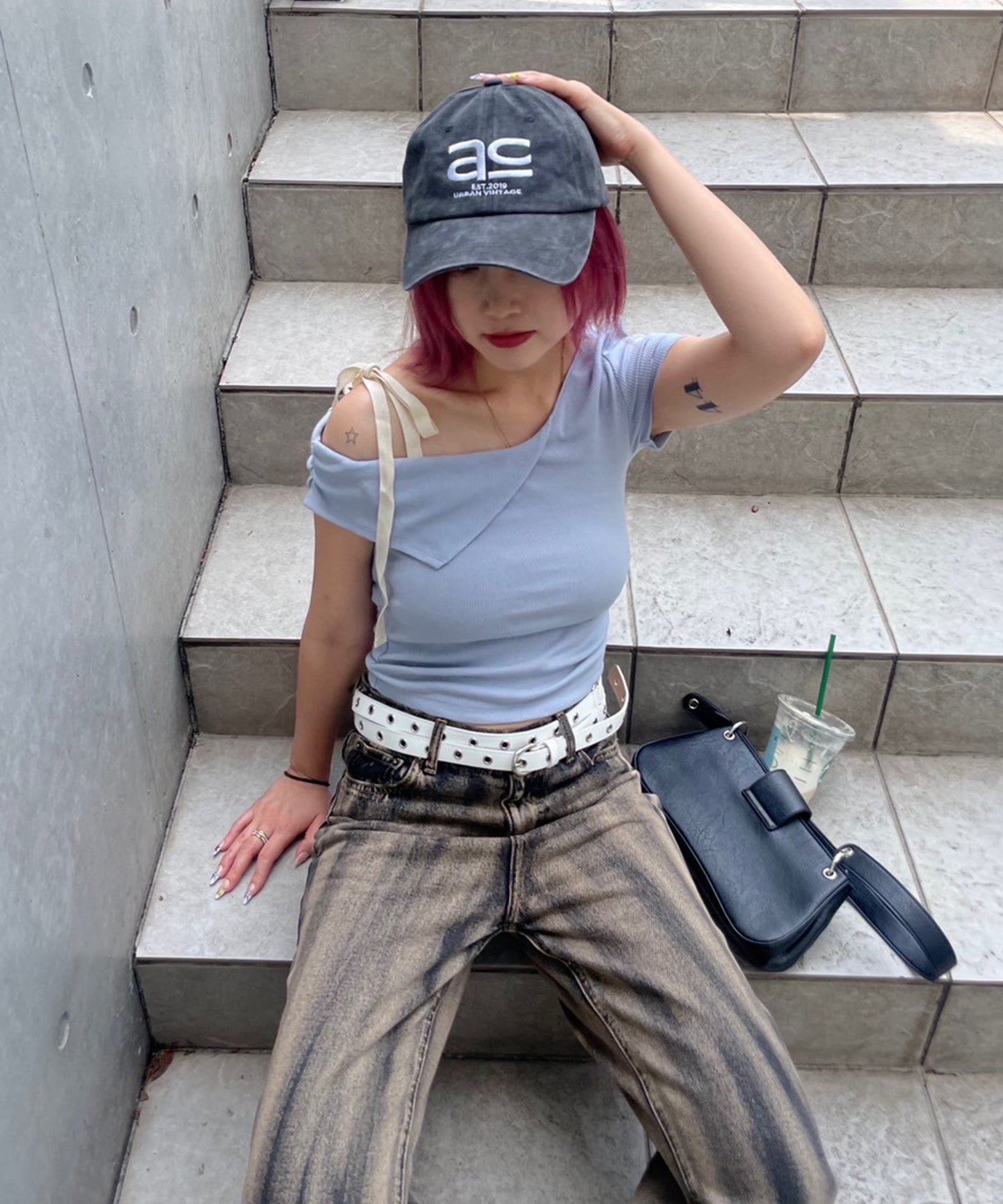 STAFF:162cm/COLOR:BLACK/SIZE:25