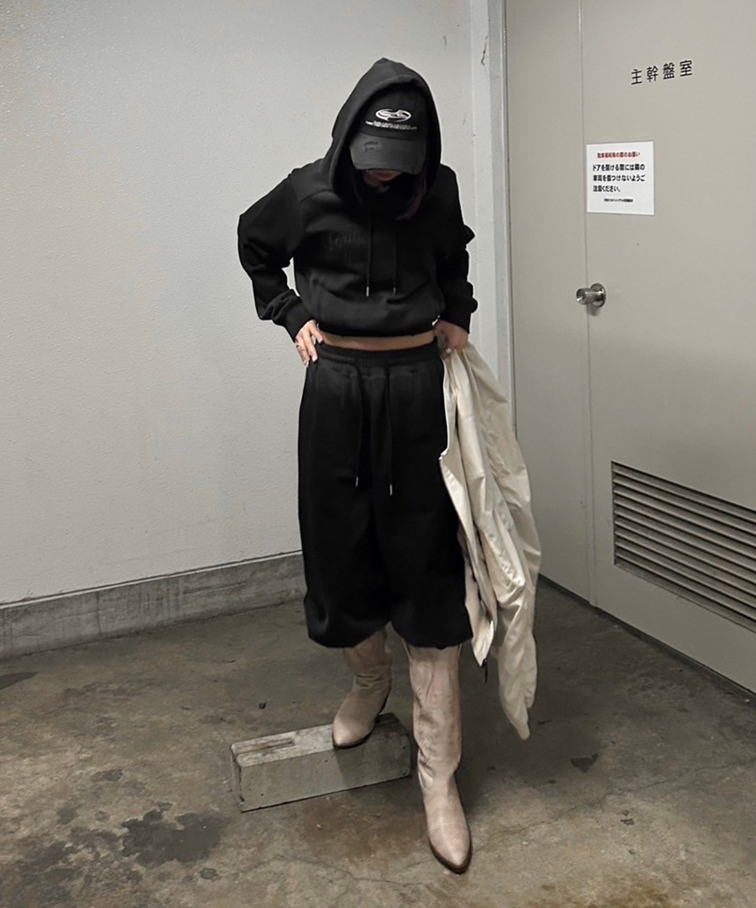 STAFF:159cm/COLOR:BLACK/SIZE:F