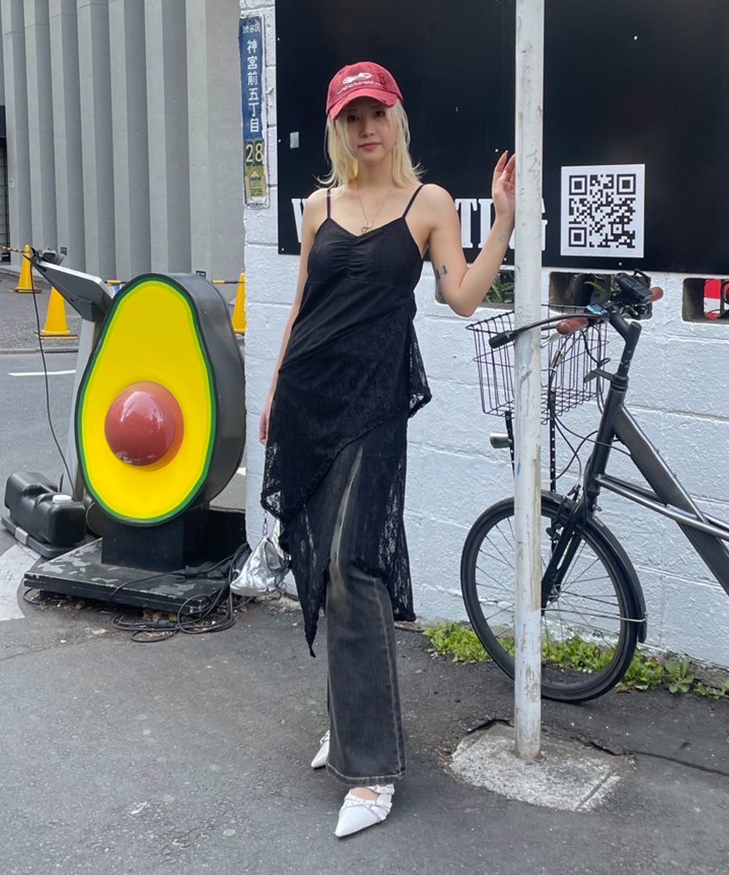 STAFF:162cm/COLOR:BLACK
