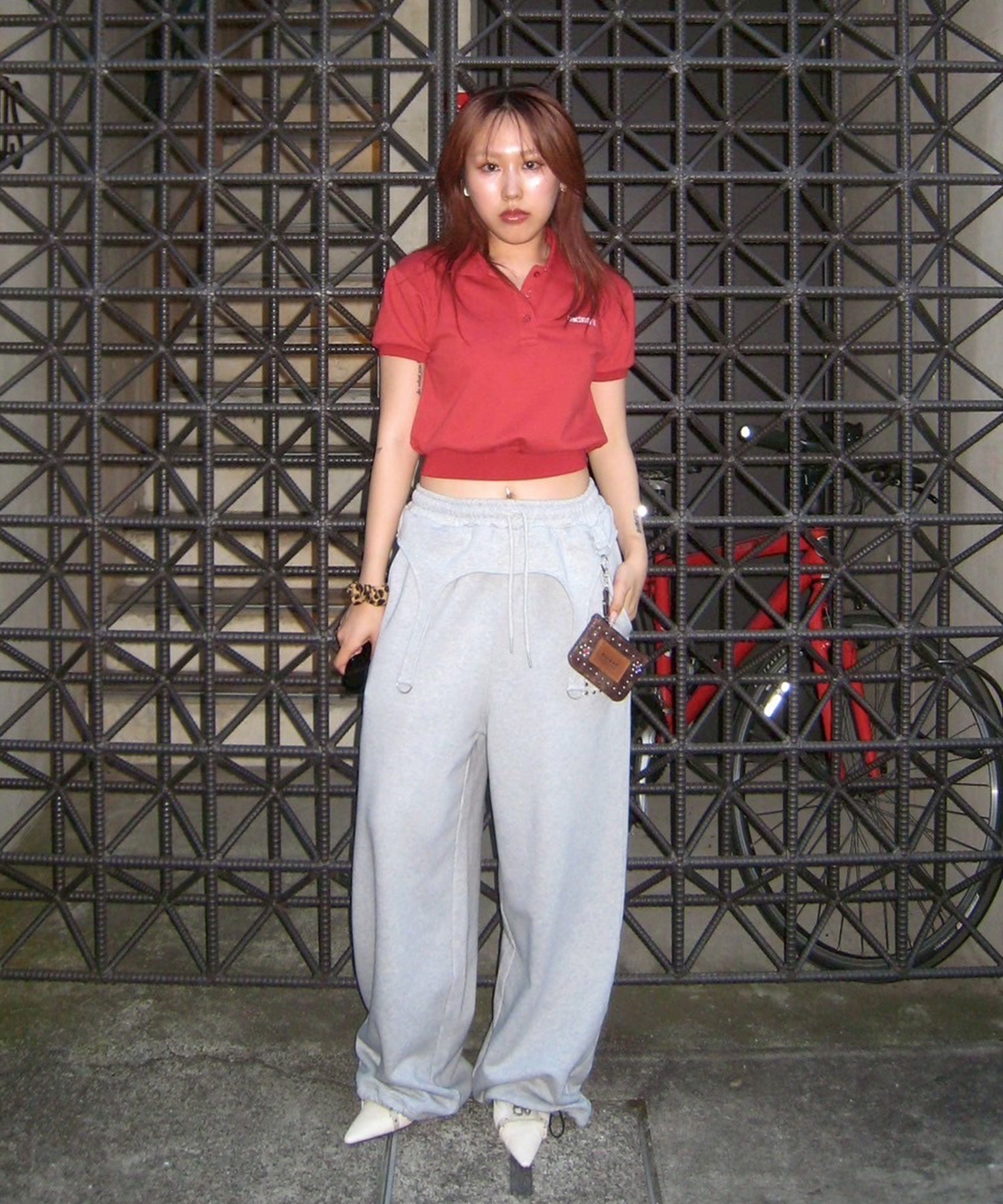STAFF:158cm/COLOR:RED/SIZE:F
