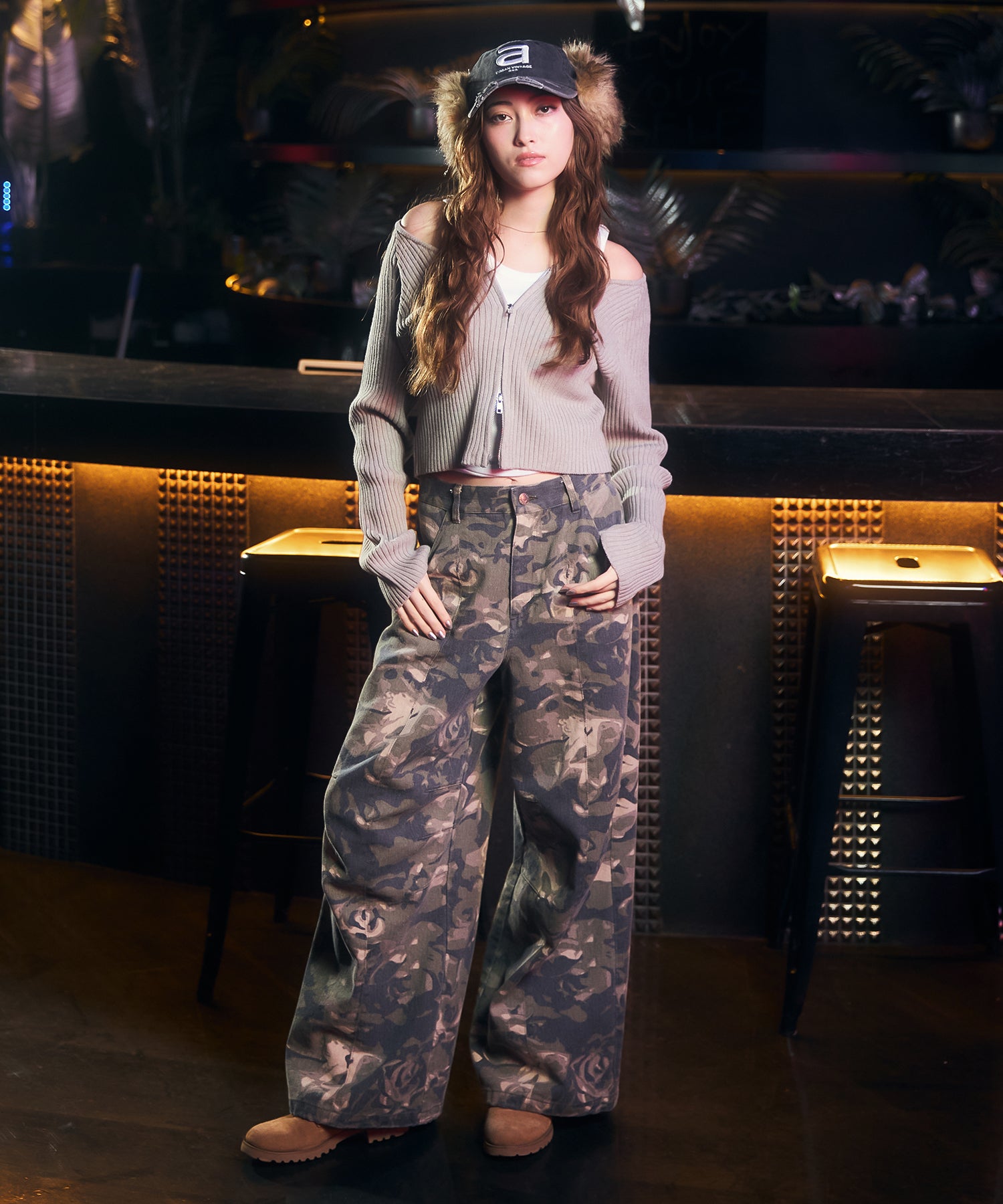 MODEL:163cm/COLOR:GRAY/SIZE:F
