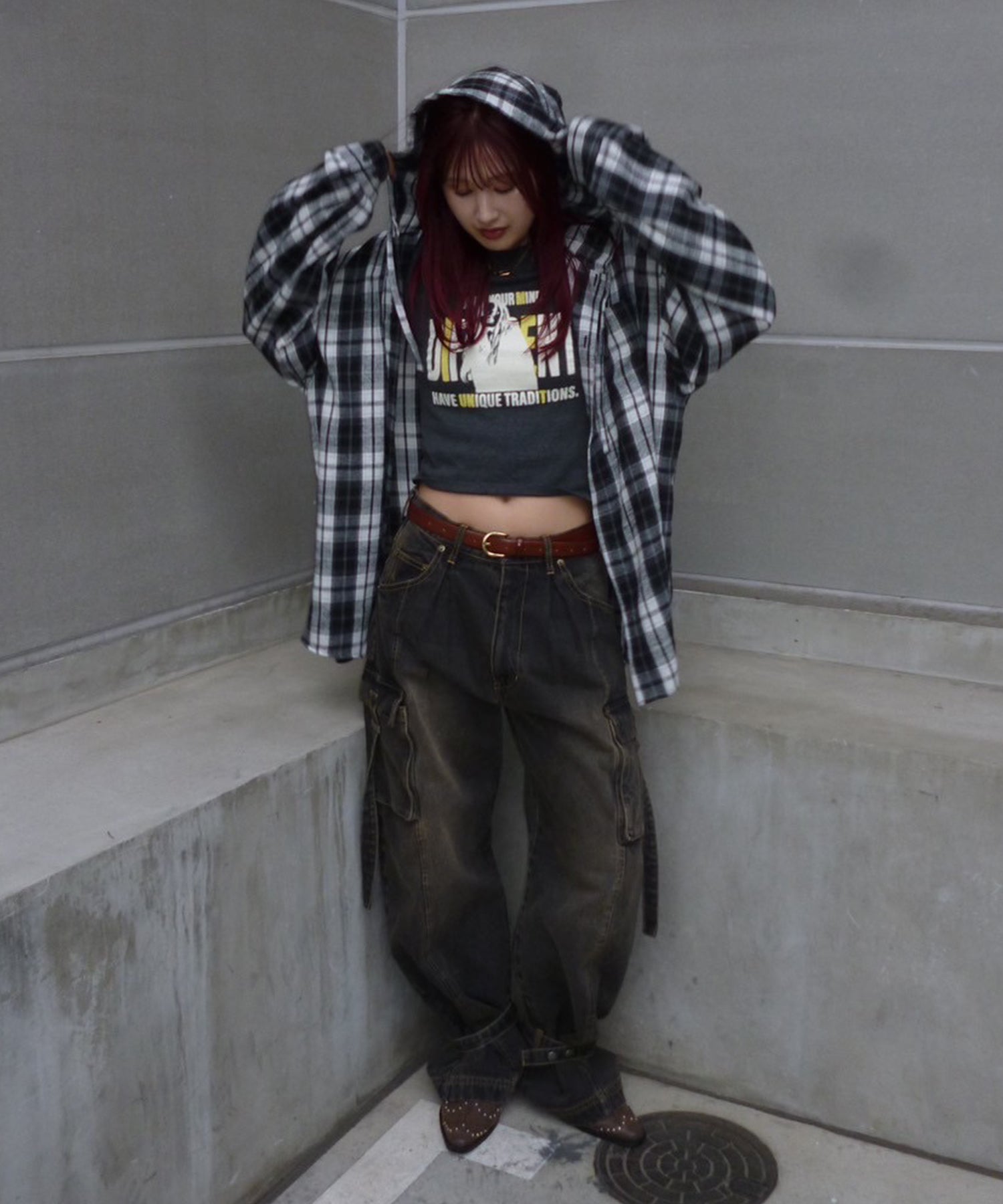 STAFF:163cm/COLOR:DARK GRAY/SIZE:F