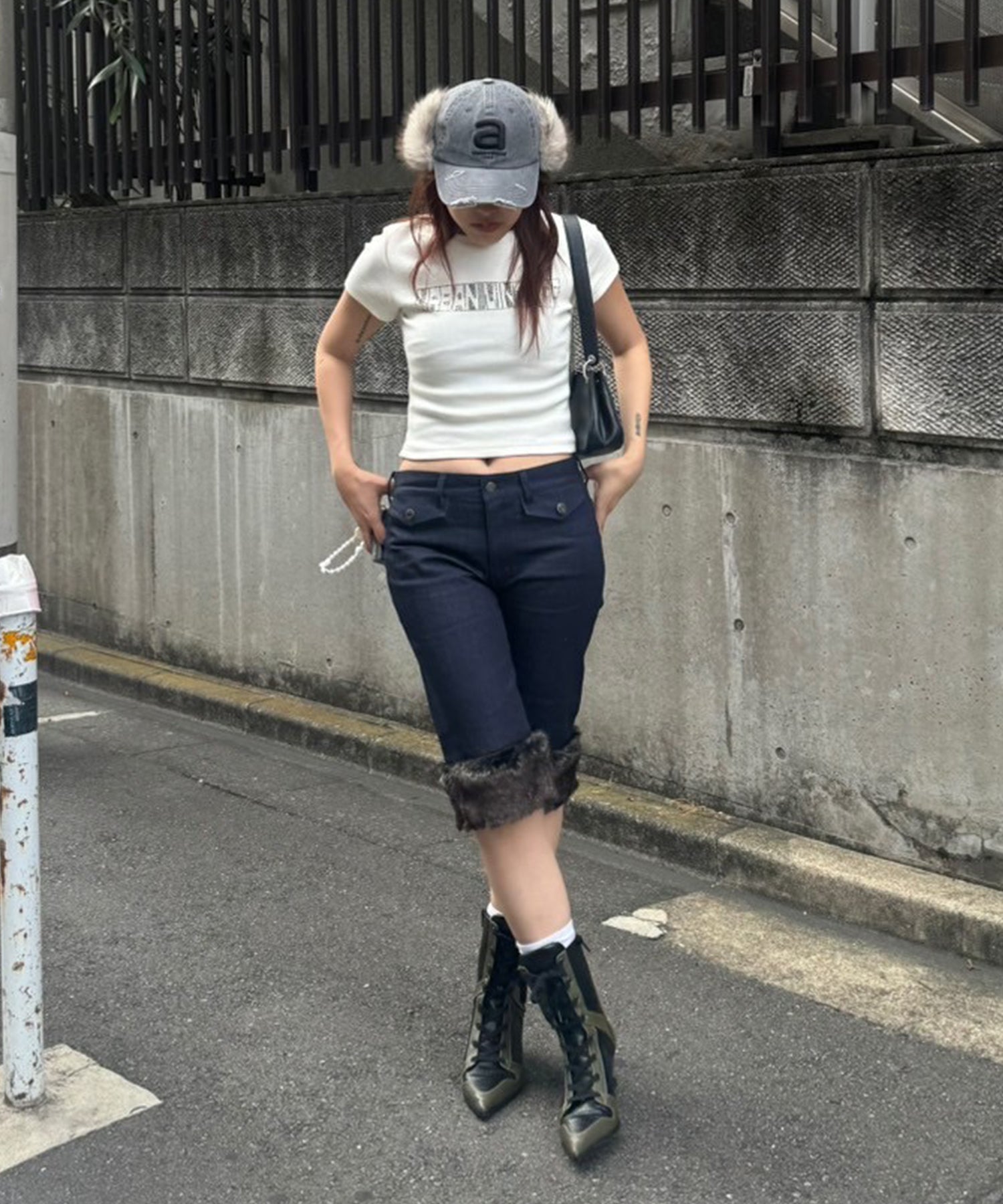 STAFF:158cm/COLOR:WHITE/SIZE:F