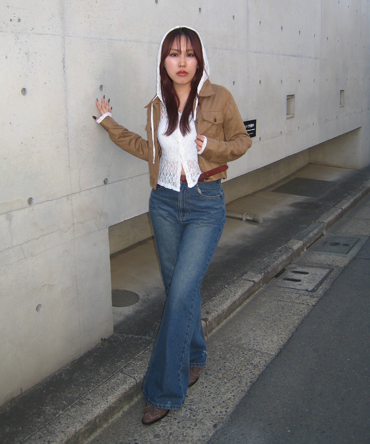 STAFF:158cm/COLOR:BROWN/SIZE:F