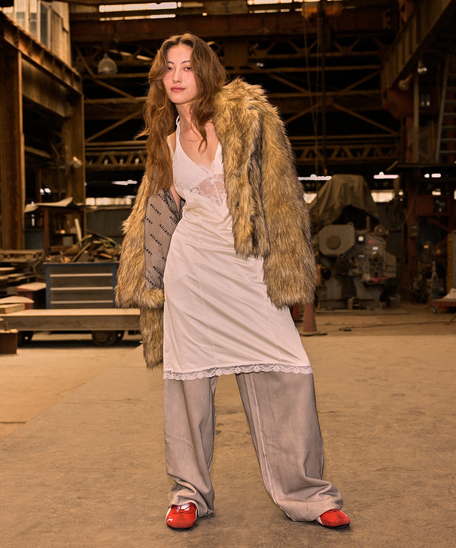 MODEL:163cm/COLOR:BEIGE/SIZE:S