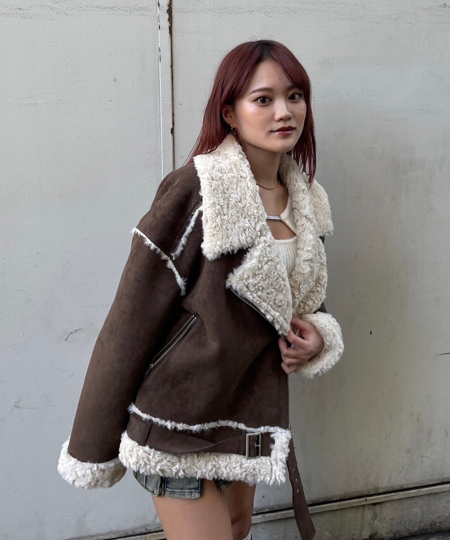 STAFF:153cm/COLOR:BROWN/SIZE:F