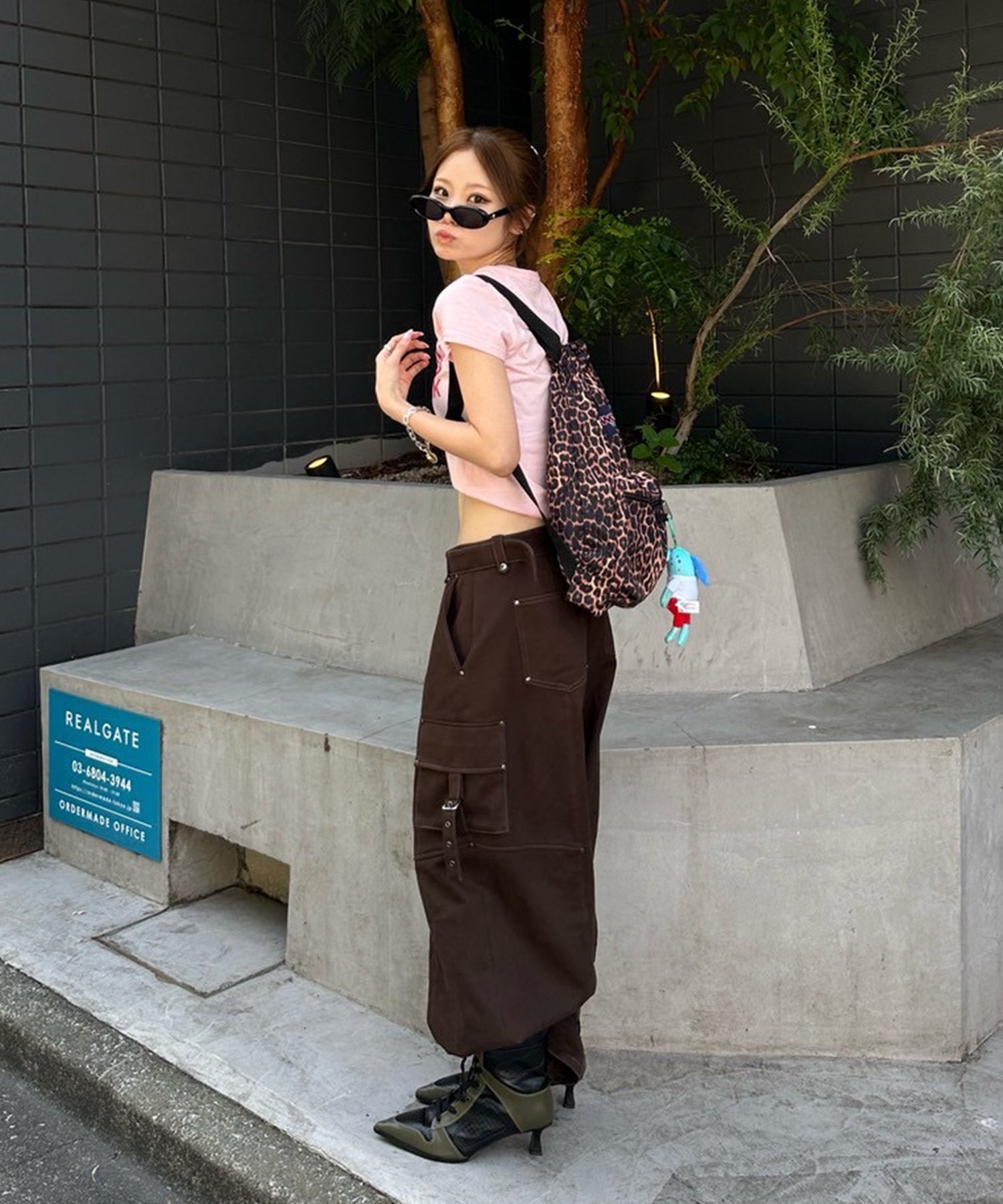 STAFF:155cm/COLOR:BROWN/SIZE:XS