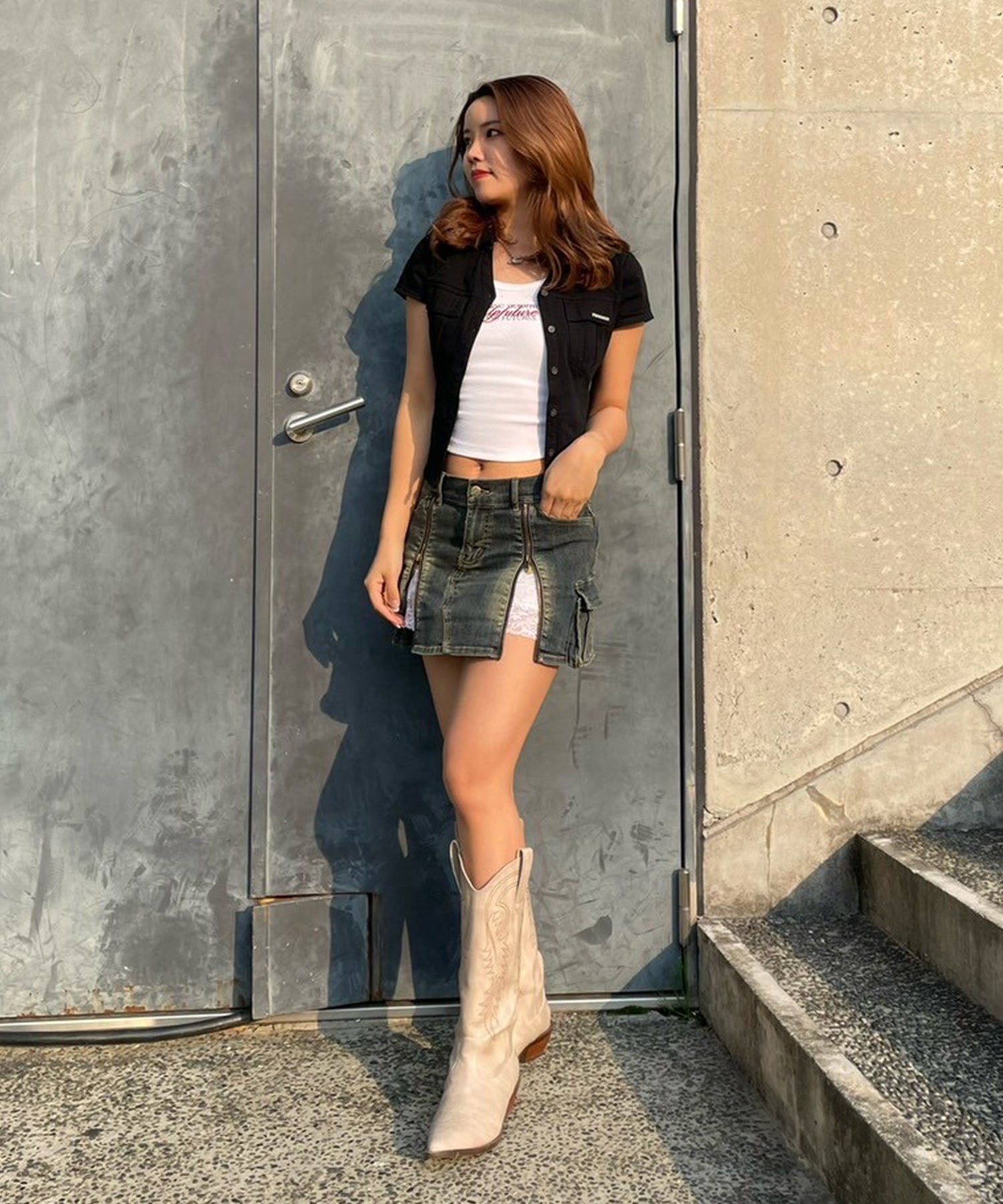 STAFF:163cm/COLOR:BLUE/SIZE:M