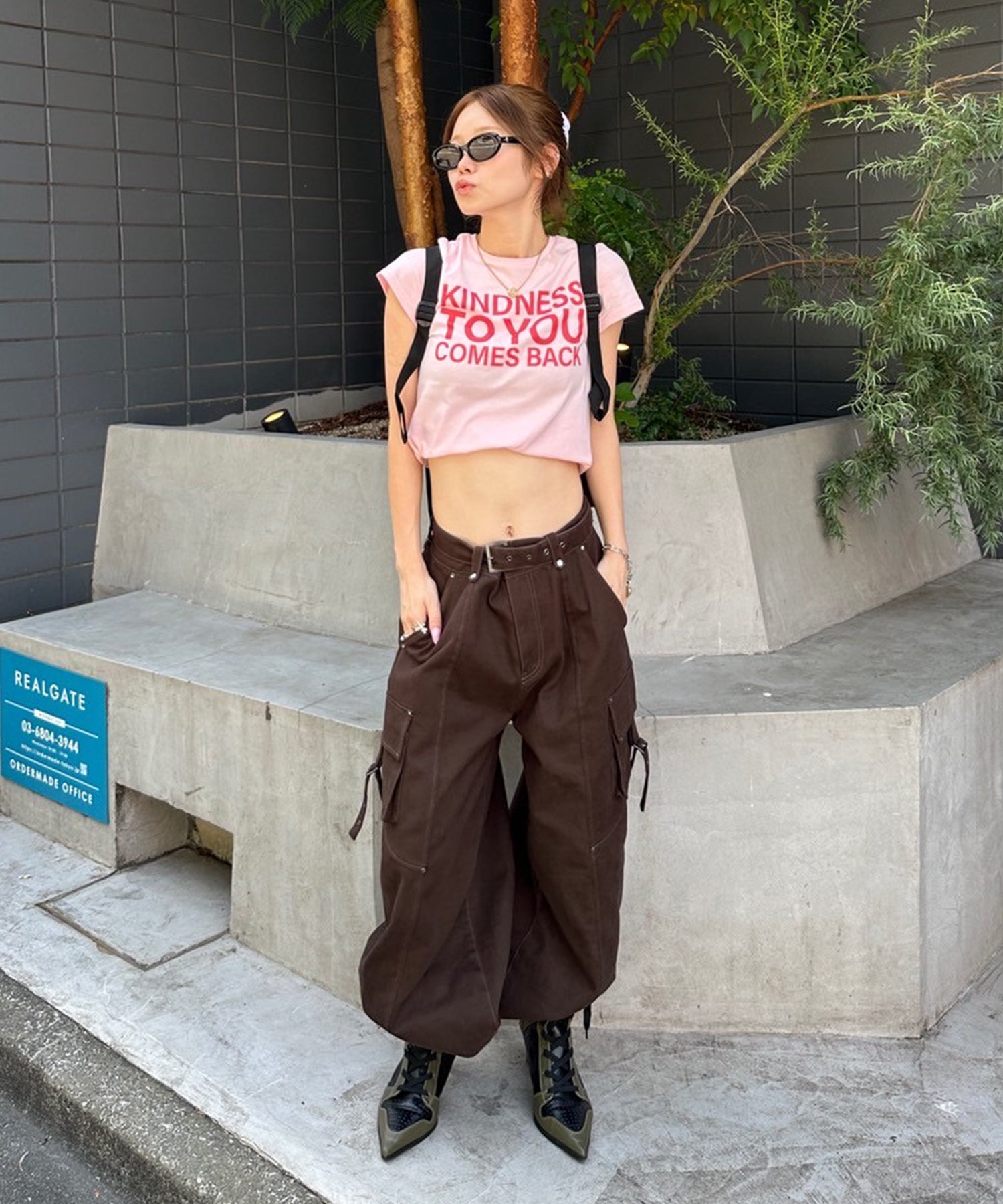 STAFF:155cm/COLOR:BROWN/SIZE:XS