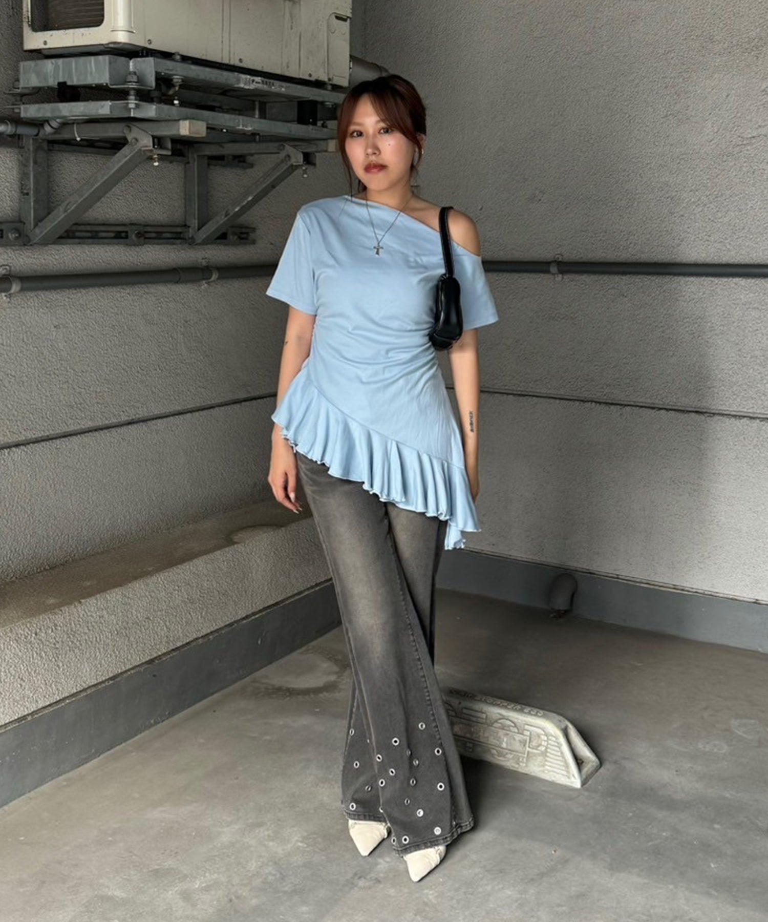 STAFF:158cm/COLOR:BLACK/SIZE:24