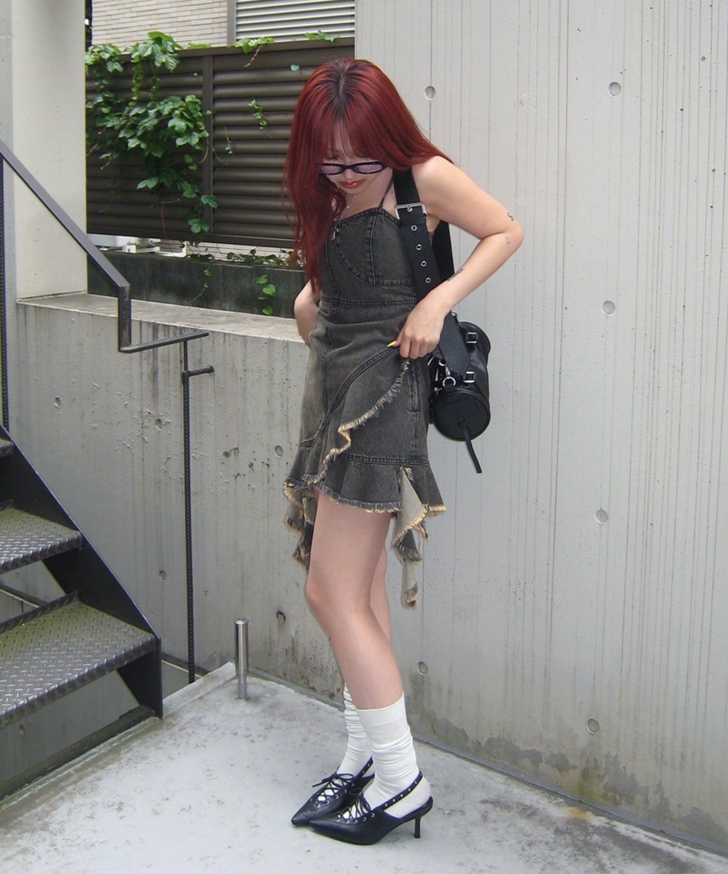 STAFF:158cm/COLOR:BLACK/SIZE:M