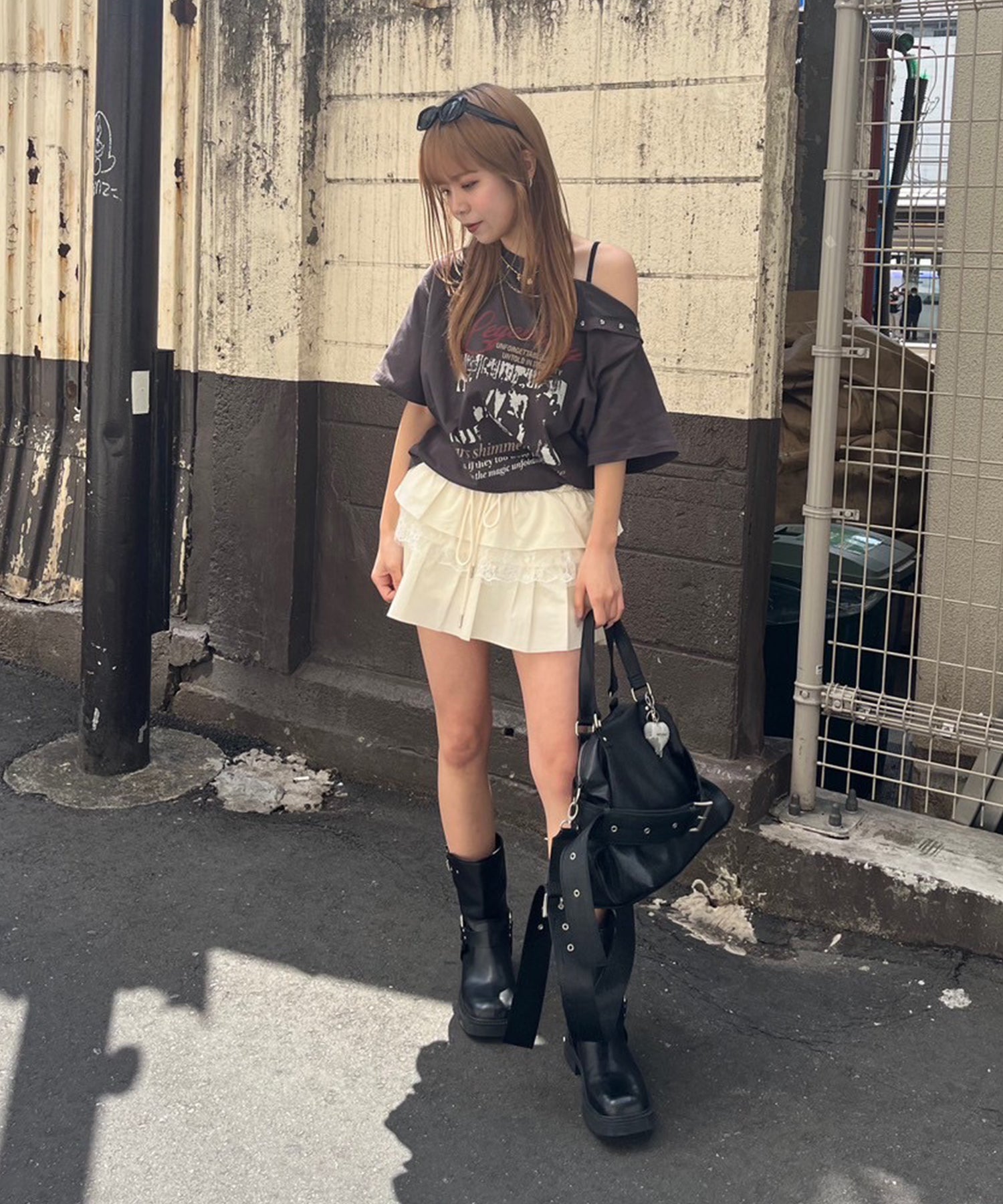 STAFF:154cm/COLOR:WHITE/SIZE:F