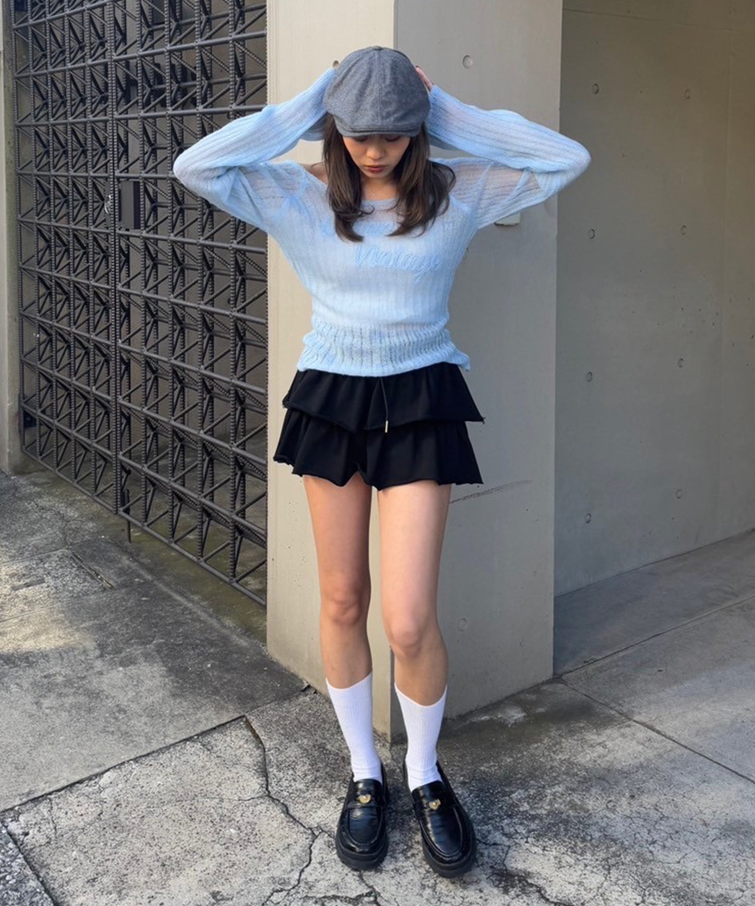 STAFF:160cm/COLOR:LIGHT BLUE/SIZE:F