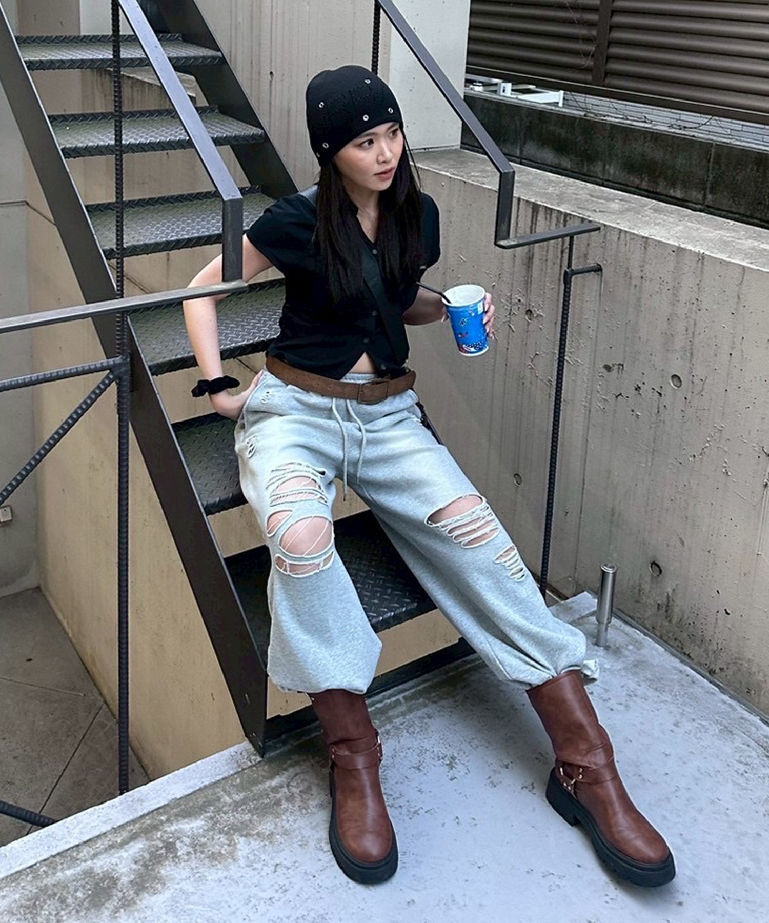 STAFF:164cm/COLOR:GRAY/SIZE:F