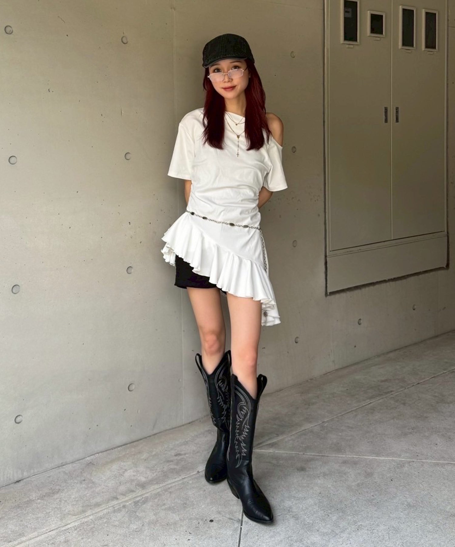 STAFF:155cm/COLOR:WHITE/SIZE:F