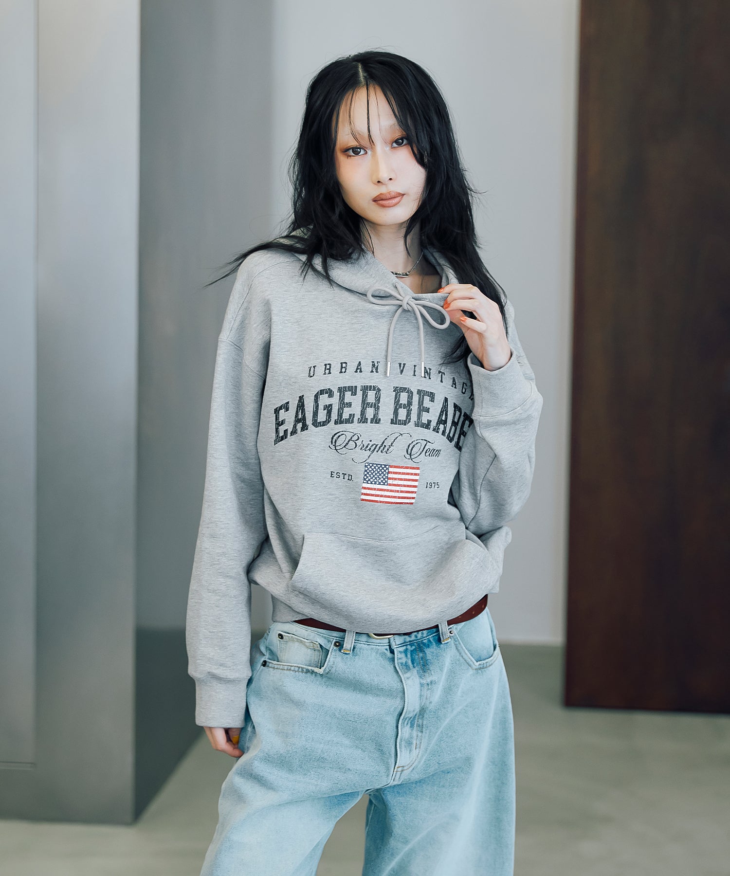 MODEL:170cm/COLOR:GRAY/SIZE:F