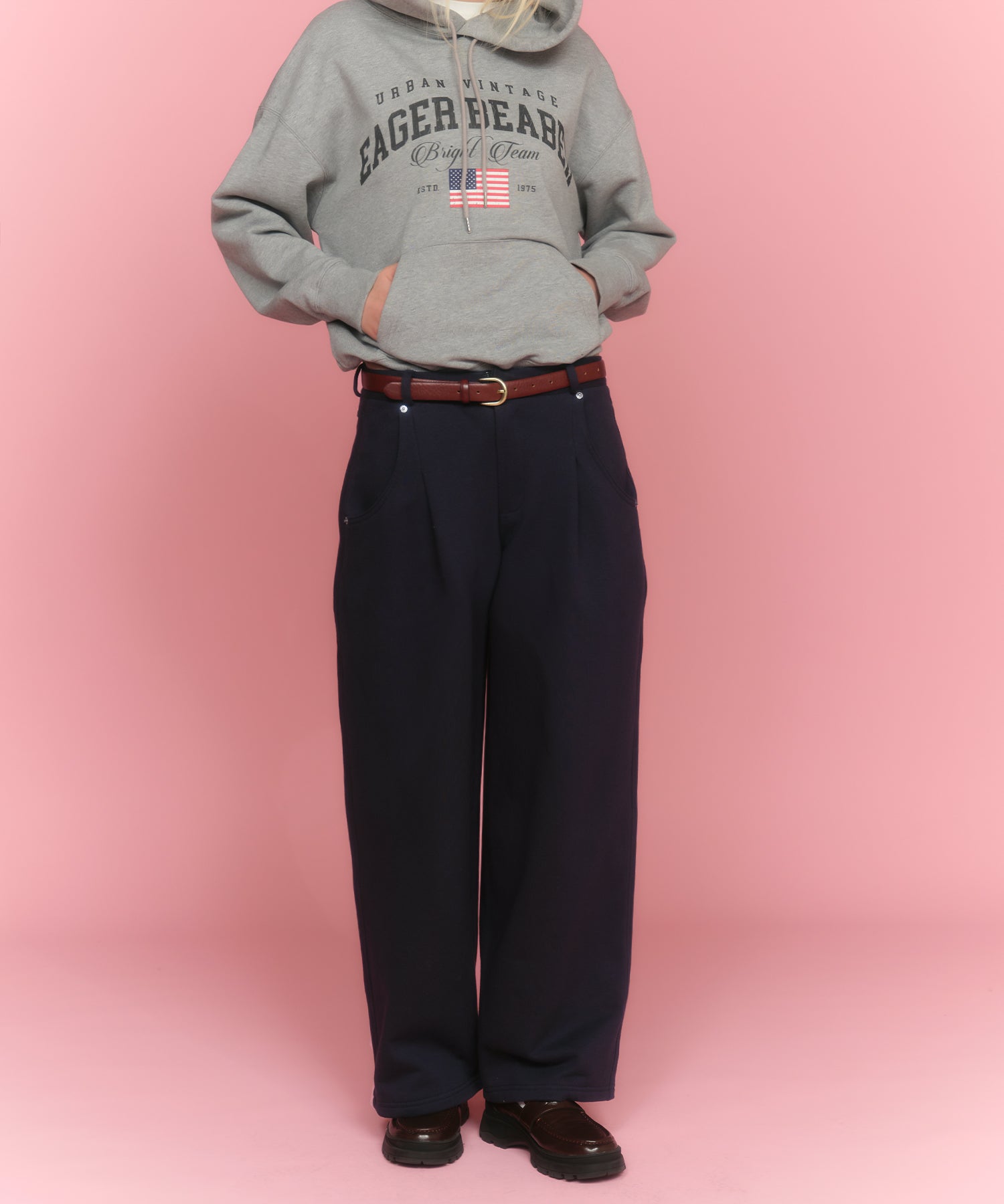 MODEL:174cm/COLOR:NAVY/SIZE:F