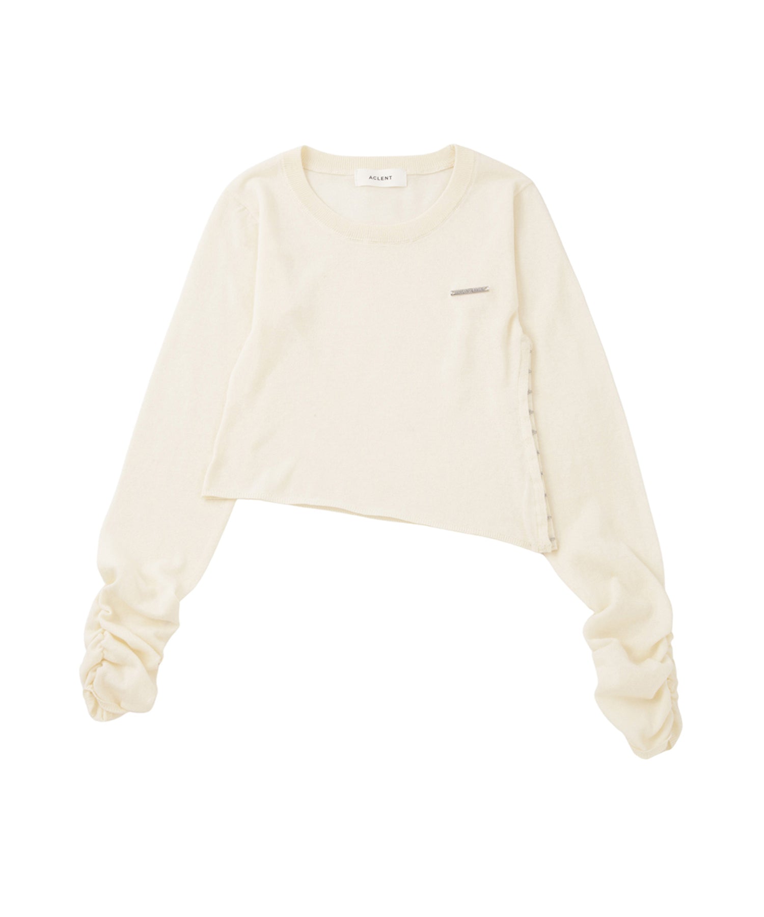 スリットベーシックニットトップス