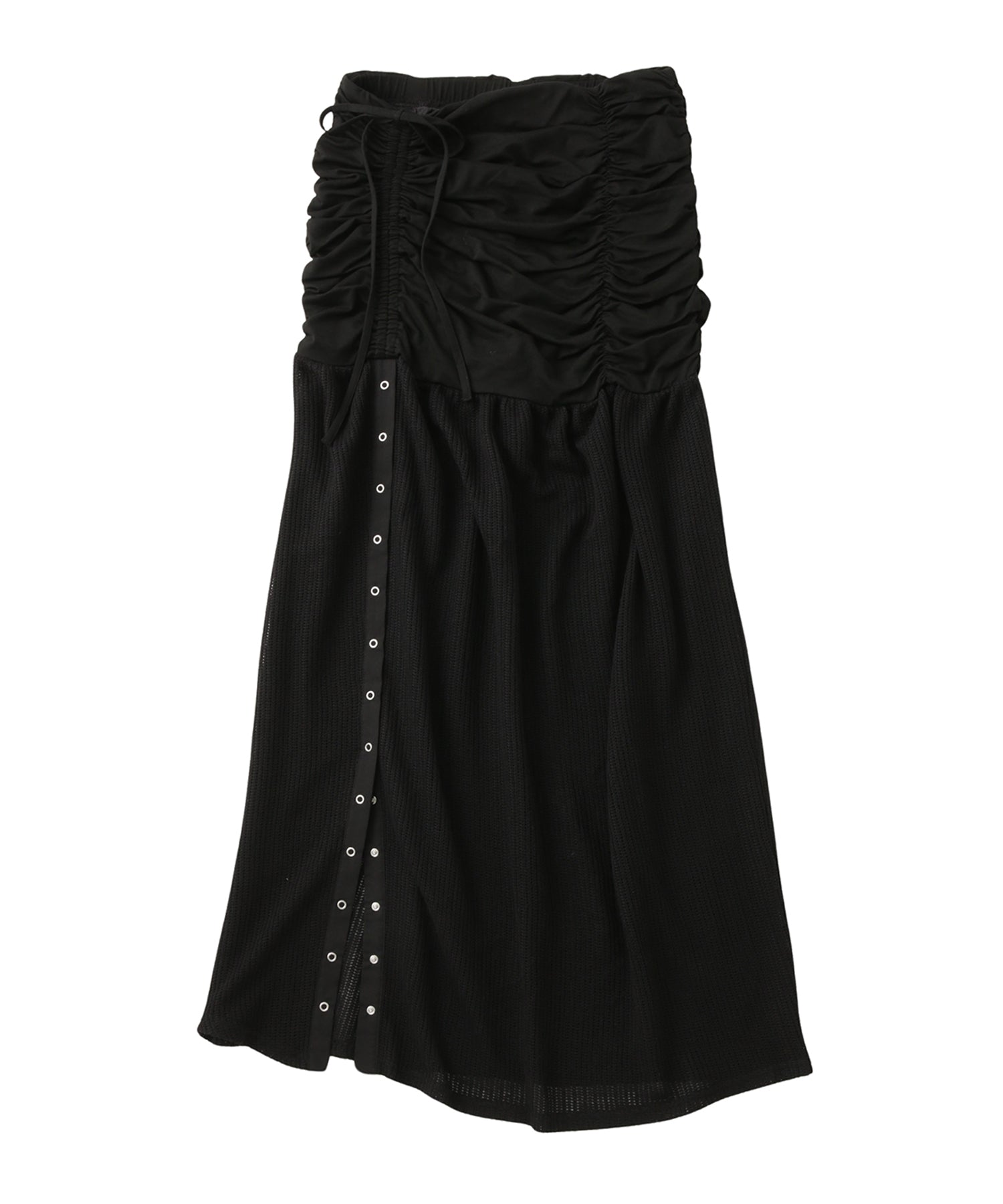 Mesh Slit Long Skirt