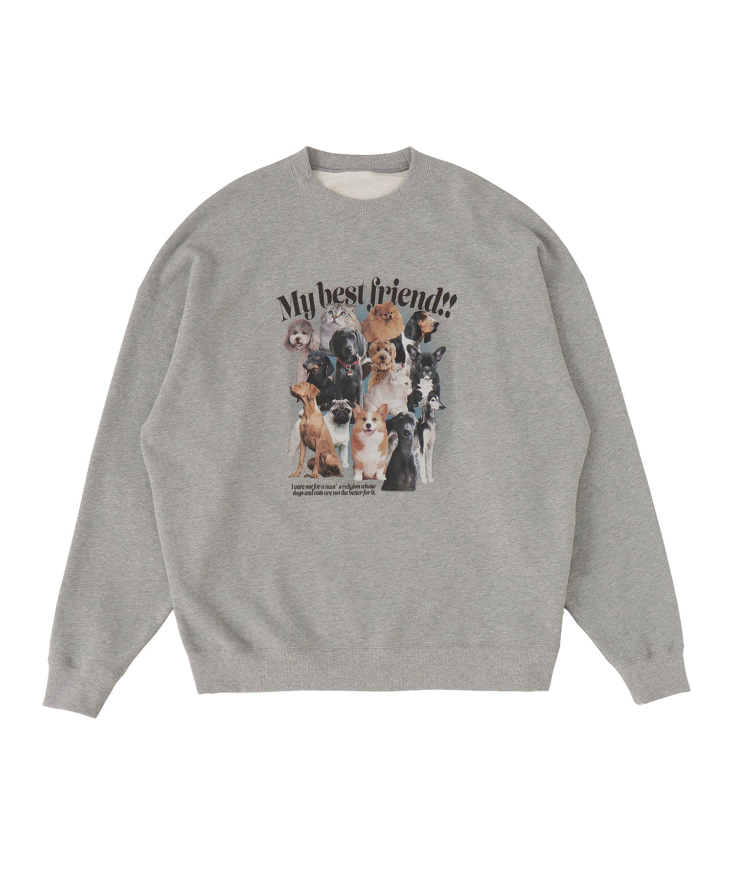 アニマルプリントオーバースウェットシャツ