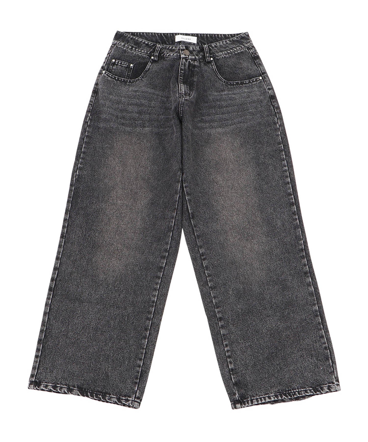 ストレートJ/Wスタッズデニムパンツ