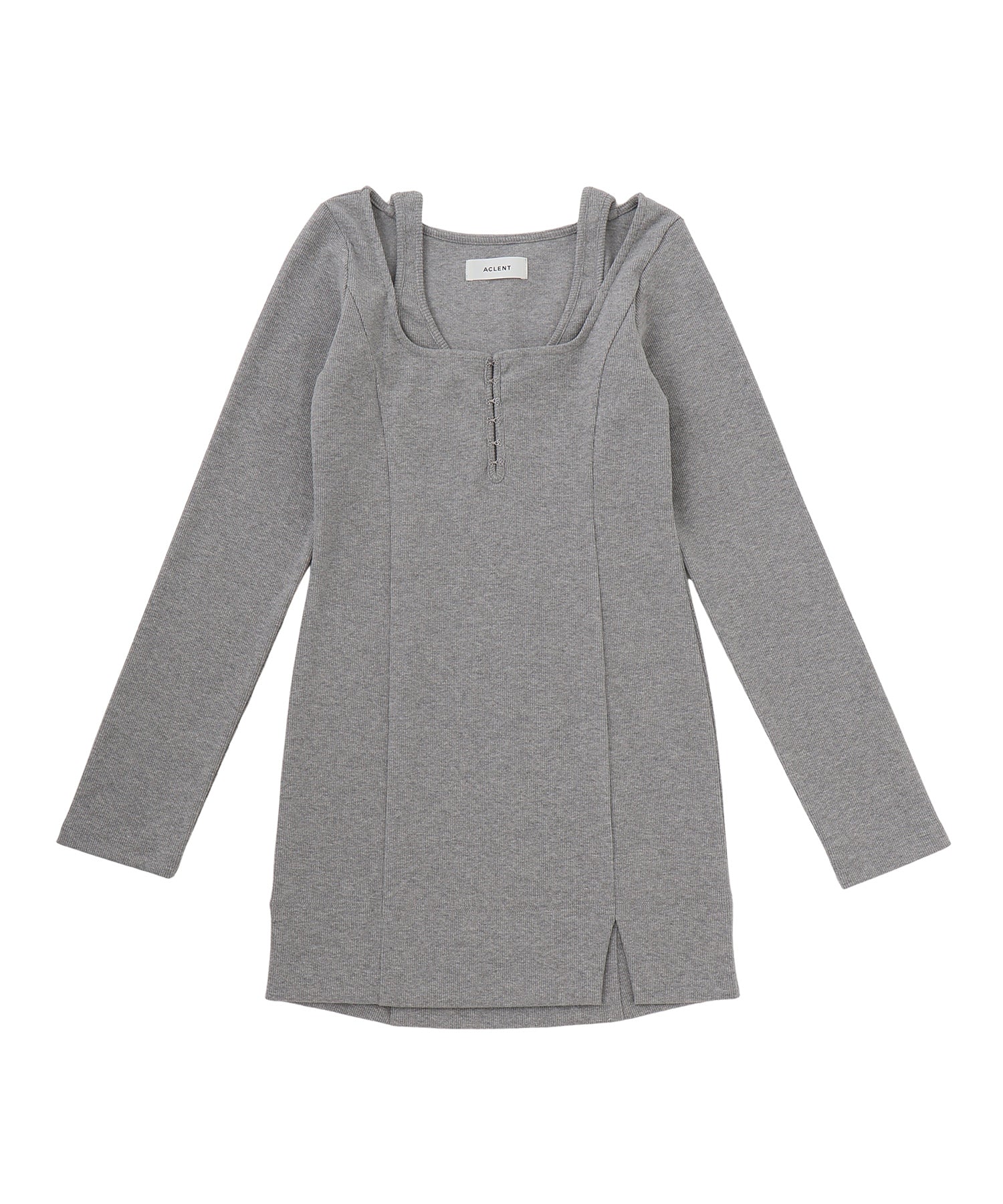 Front hook mini dress