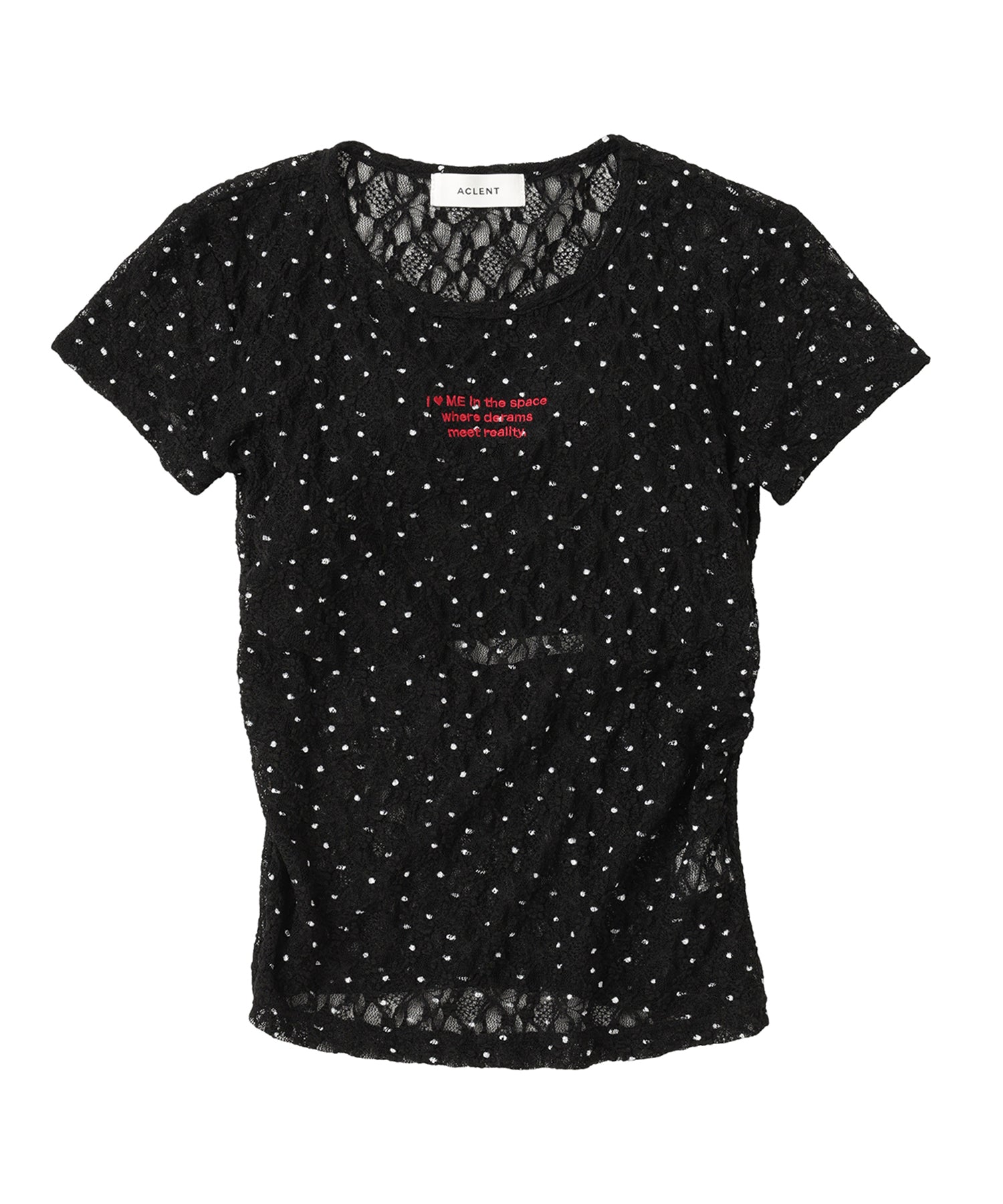 Printed Lace Compact Tee