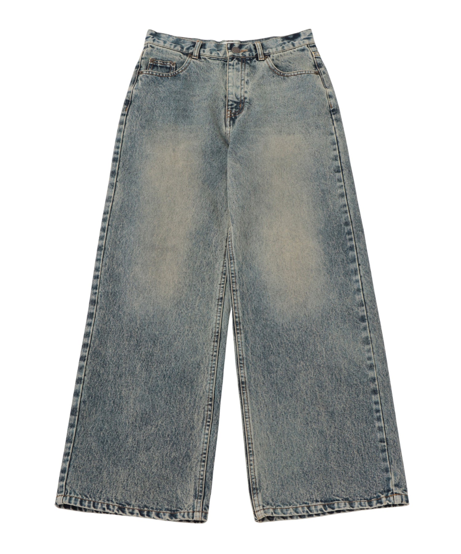 ヴィンテージジャストウエストストレートデニムパンツ
