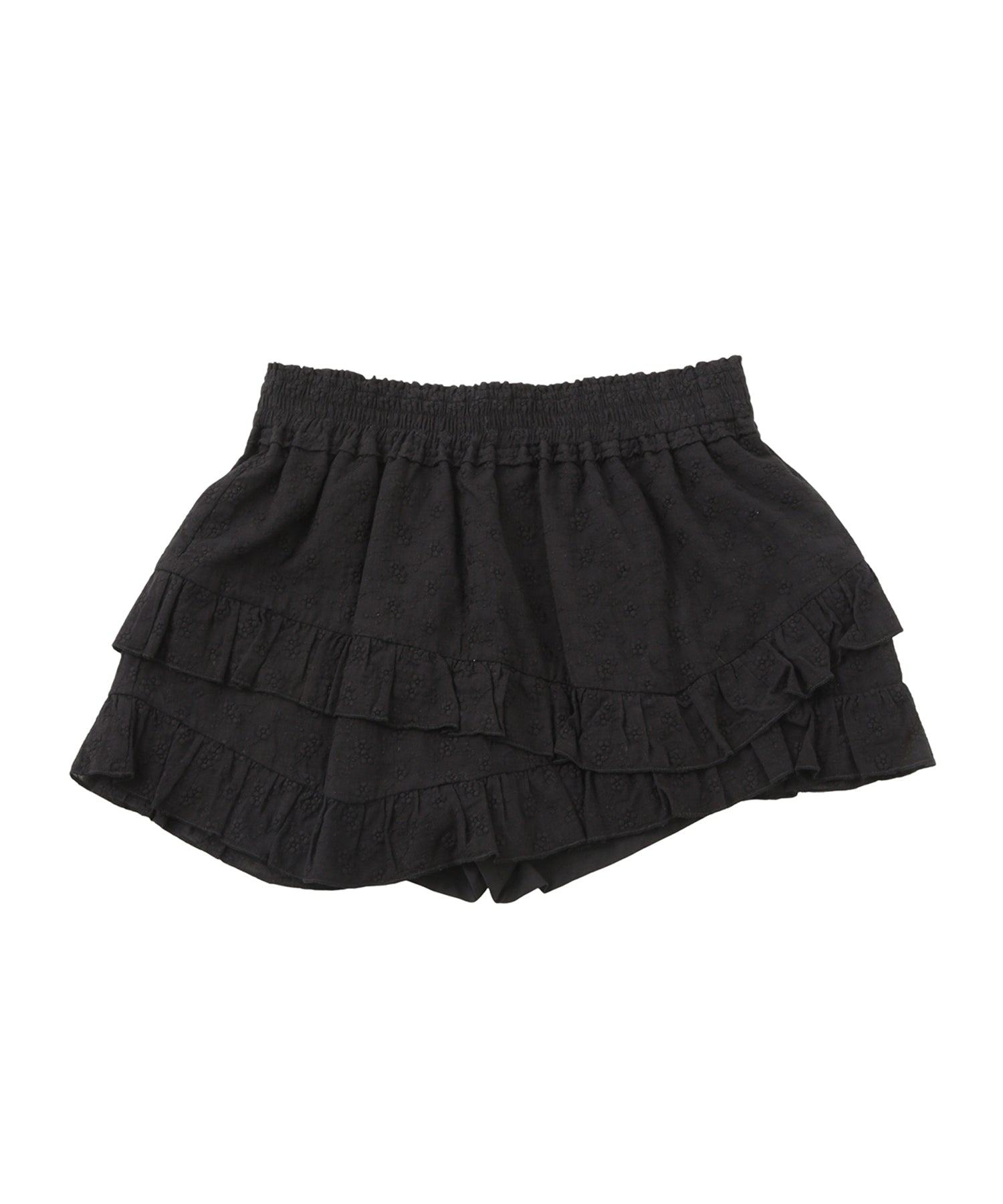 アシンメトリーコットンミニスカート