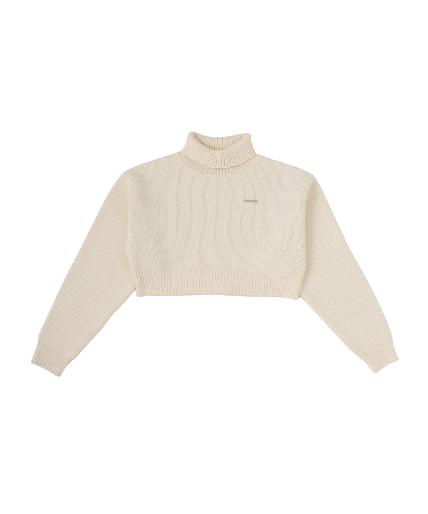 ルーズタートルジャガードニット