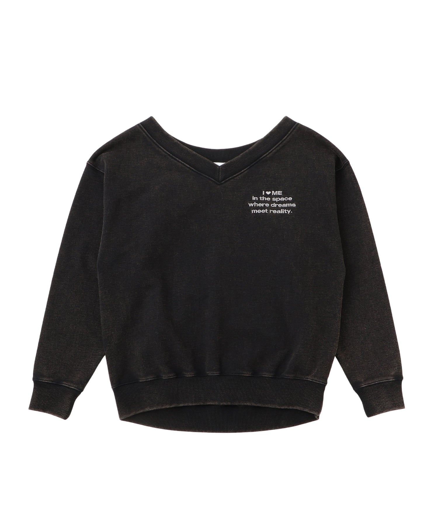 Off-Shoulder Loose Sweat – Pigment