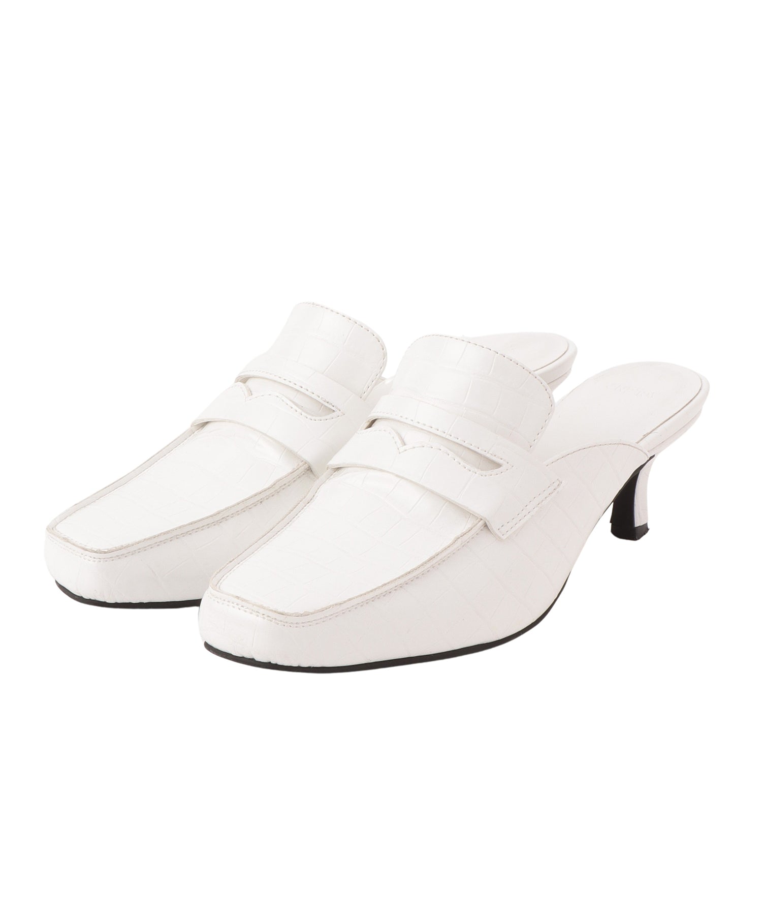 Square to loafer mules
