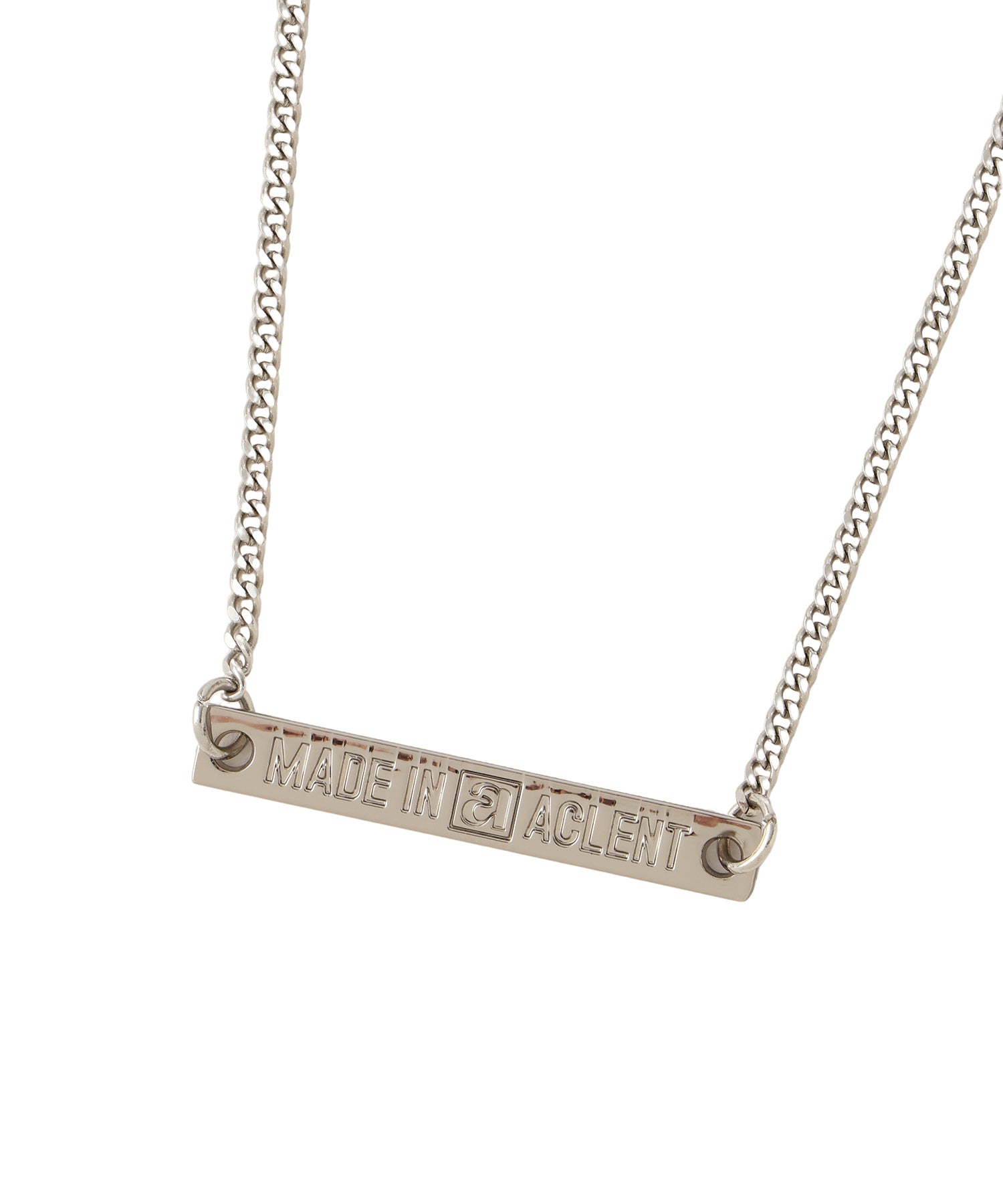 ロゴプレートチェーンネックレス