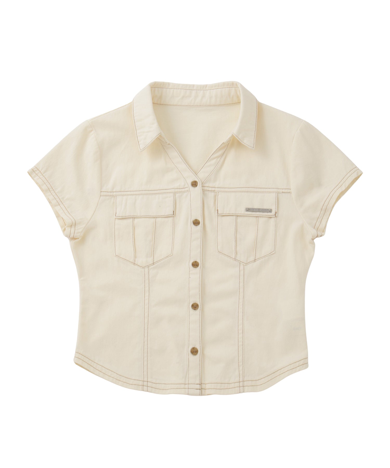 コンパクトワークシャツトップス