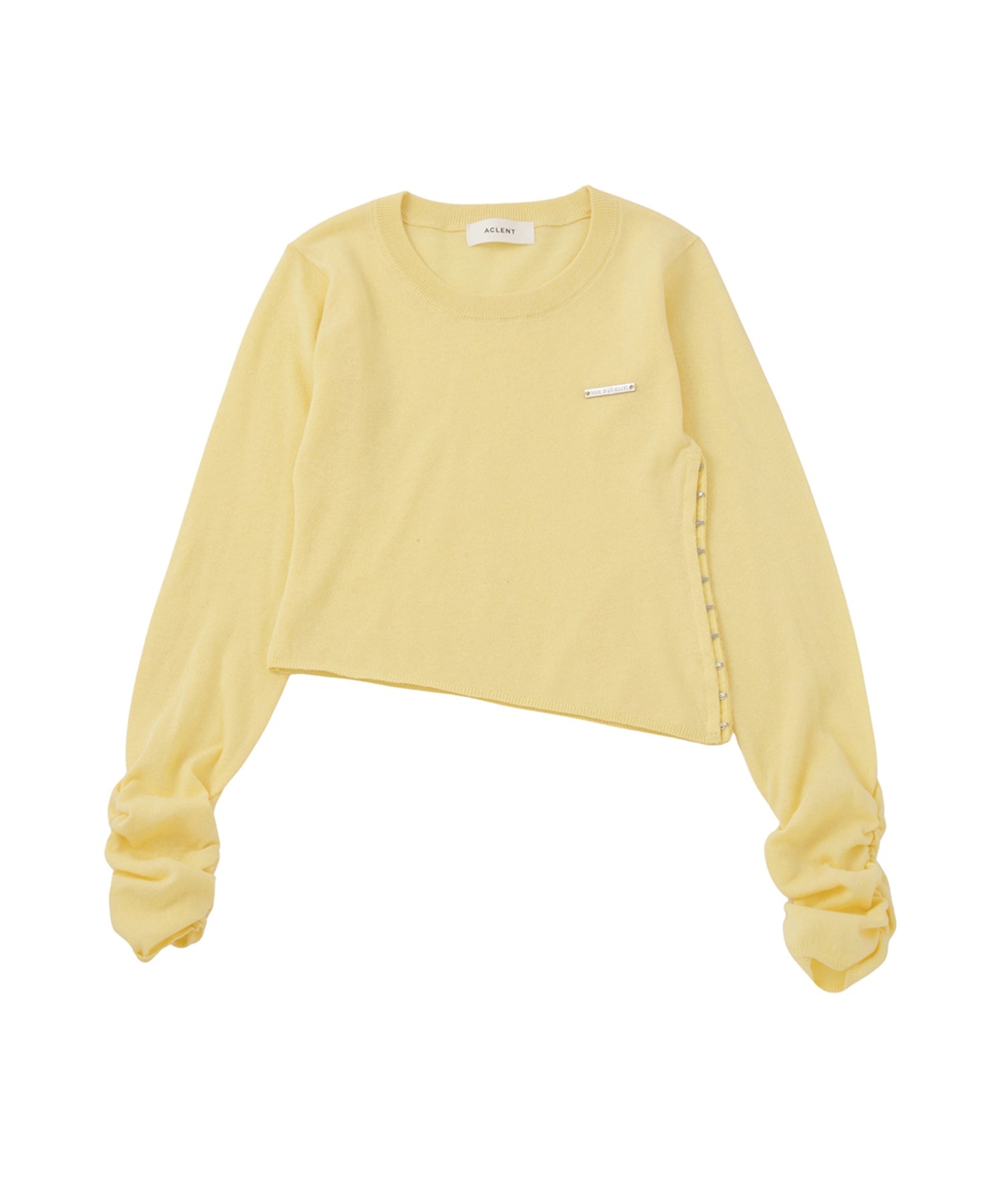 スリットベーシックニットトップス