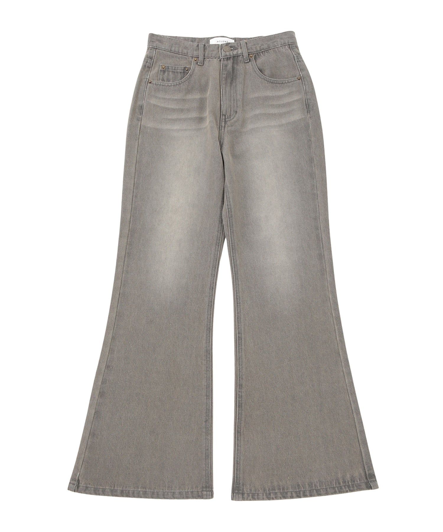 ヴィンテージウォッシュJ/Wセミフレアデニムパンツ