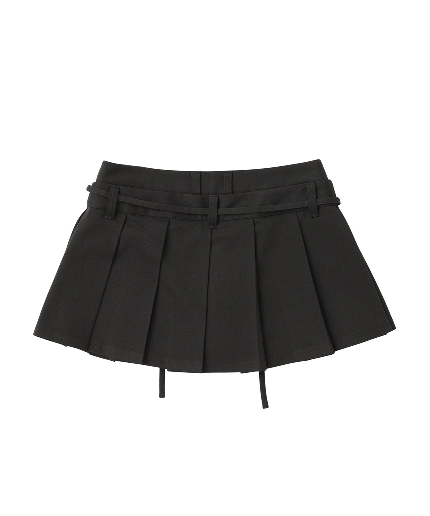 Asym Pleated Mini Skirt