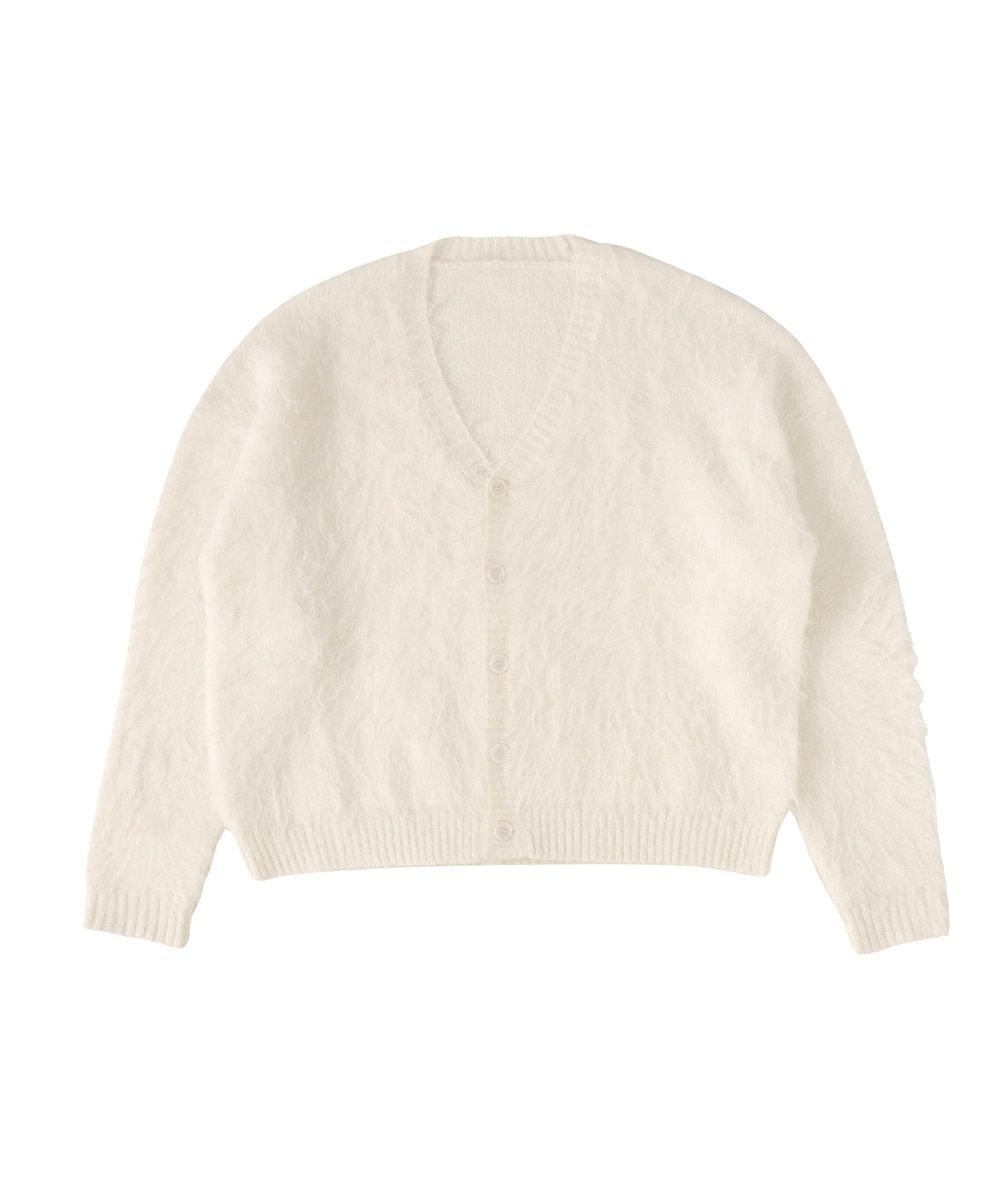 シャギーニットルーズカーディガン