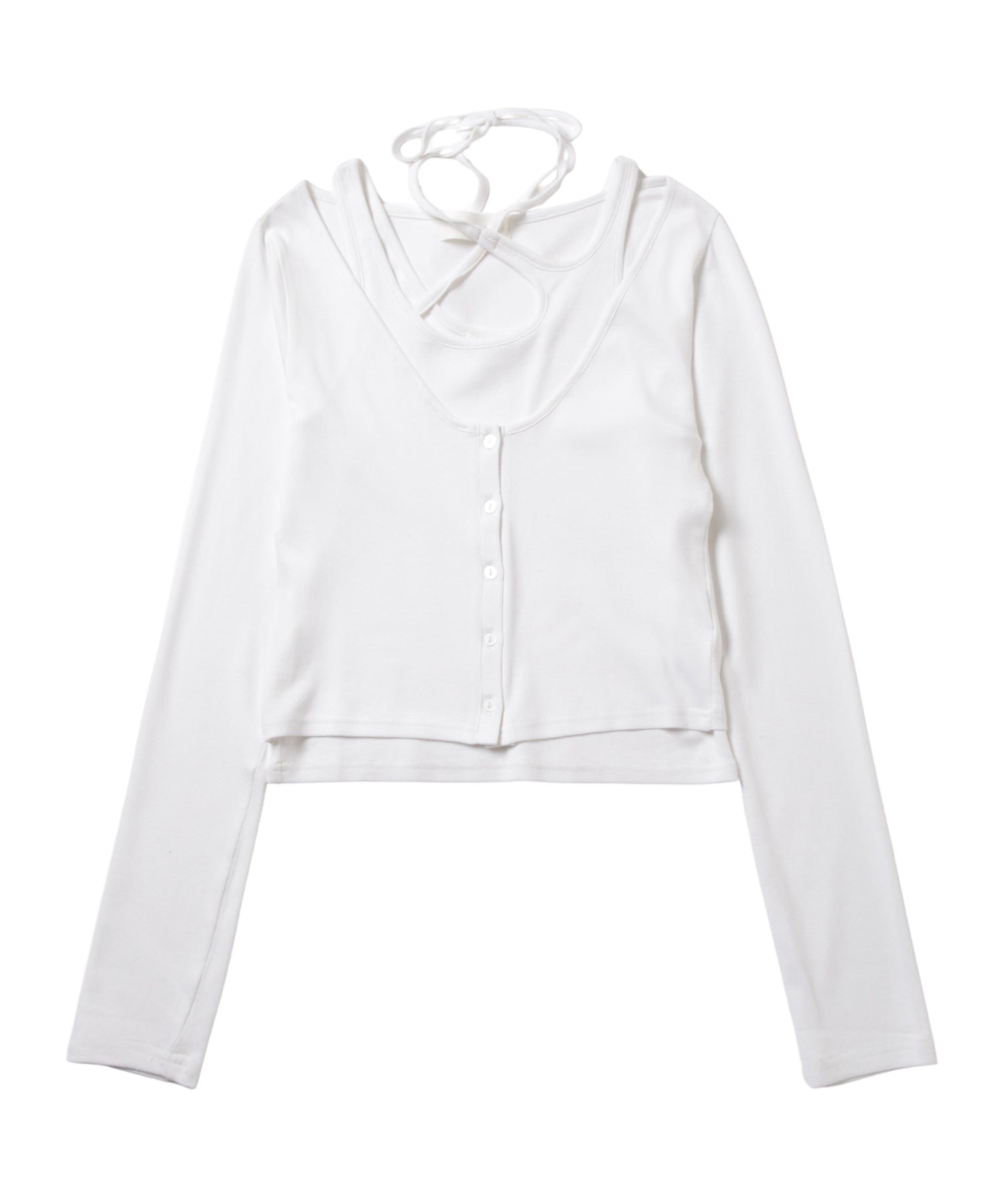 Halter Inner Cardigan Set