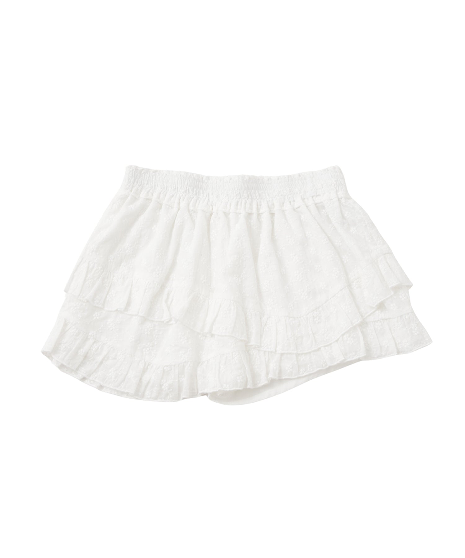 アシンメトリーコットンミニスカート