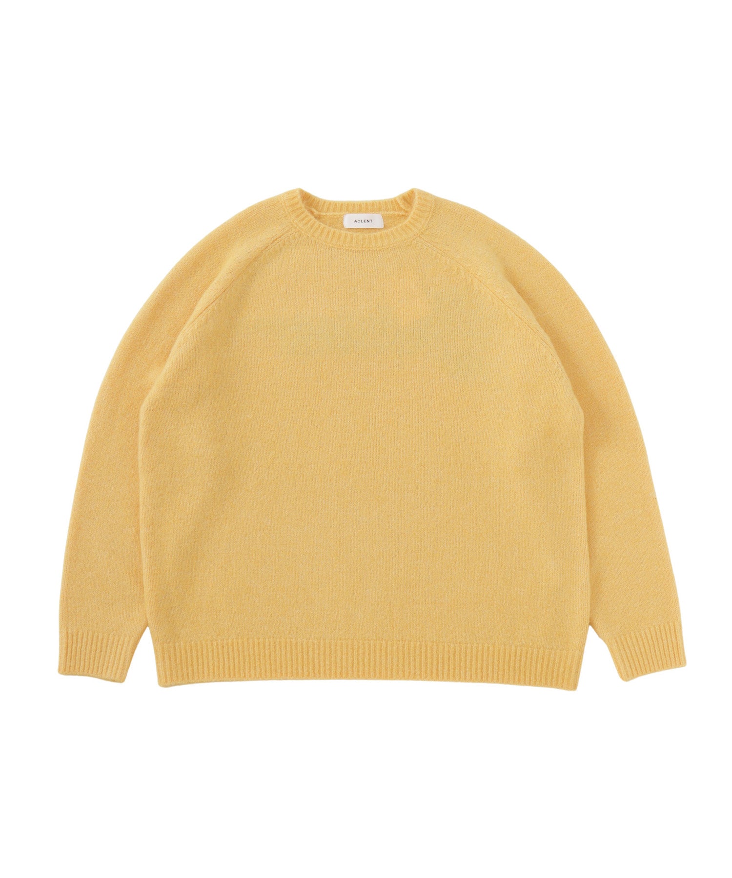 バックロゴジャガードルーズニット