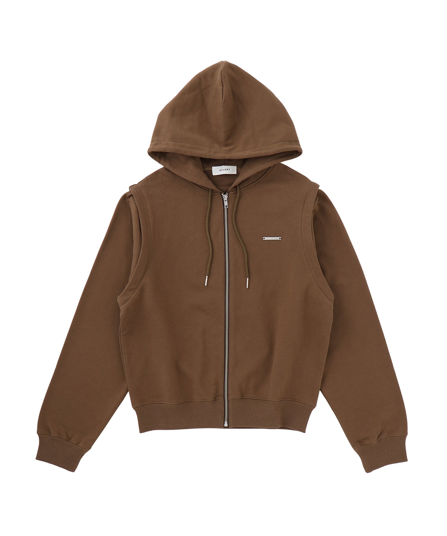 2wayオーバージップフーディー