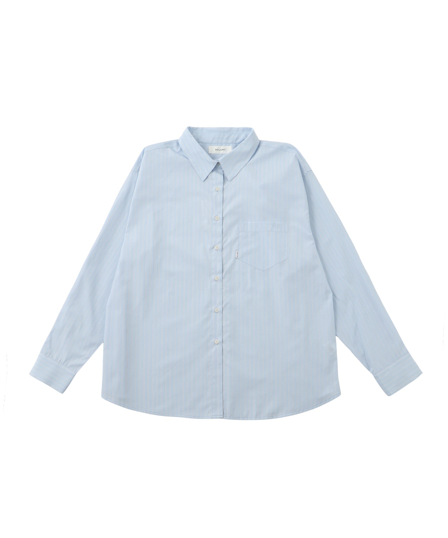 ストライプベーシックオーバーシャツ