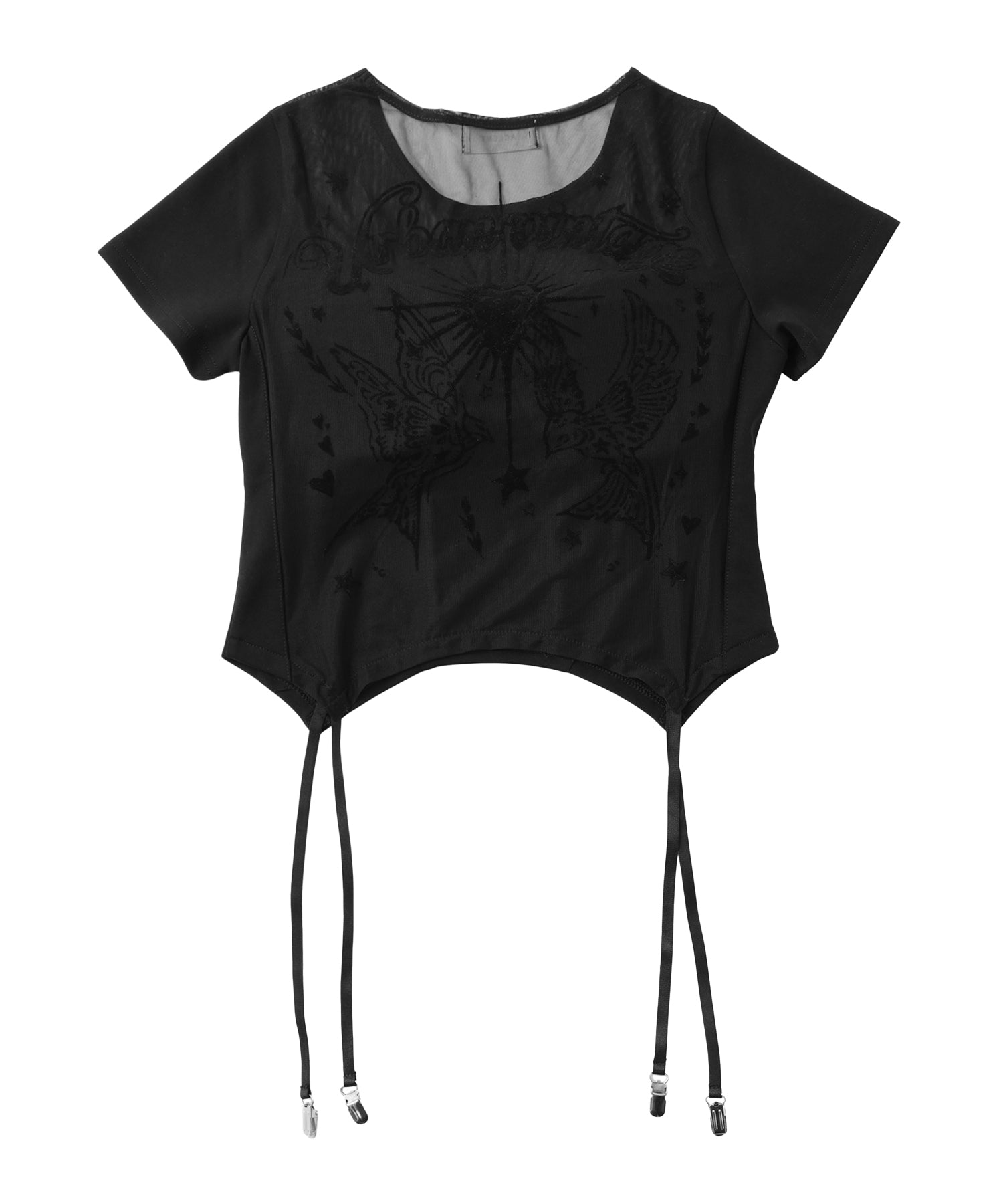 Garter Sheer Top
