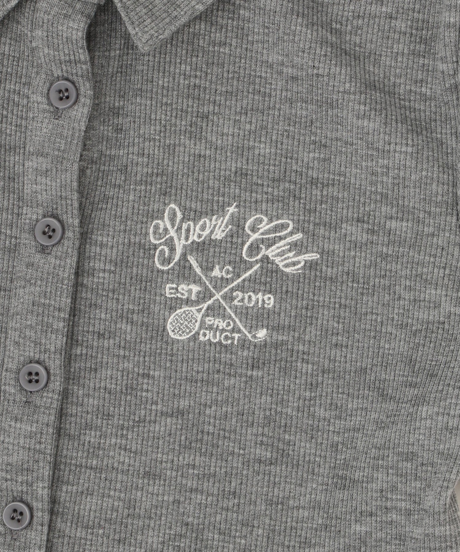 エンブロイダリーポロリブミニドレス