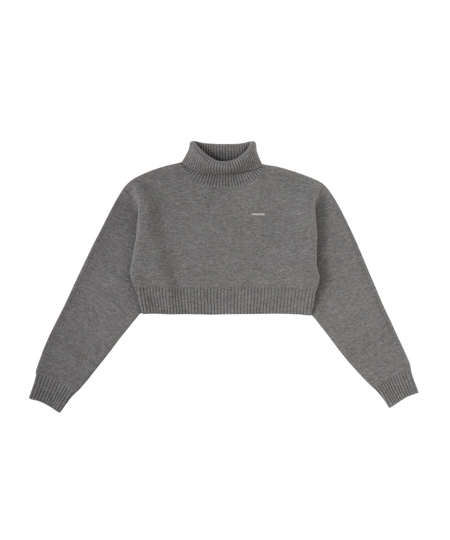 ルーズタートルジャガードニット