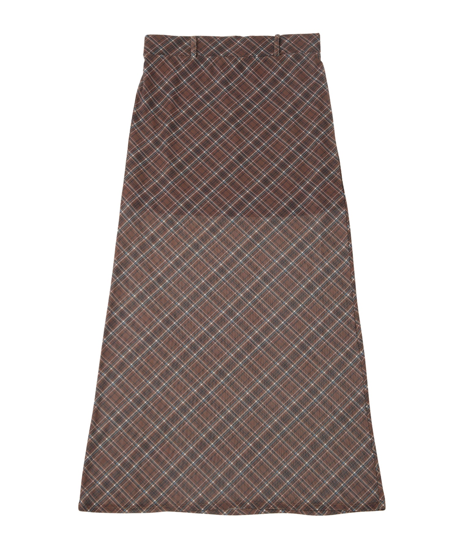 バイアスチェックナロースカート