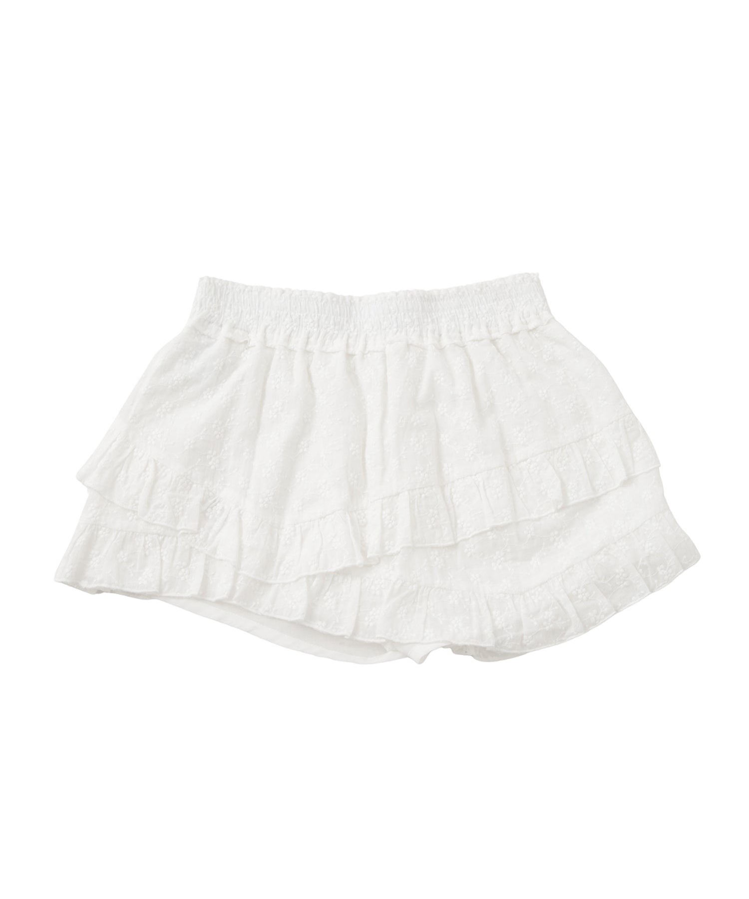 アシンメトリーコットンミニスカート