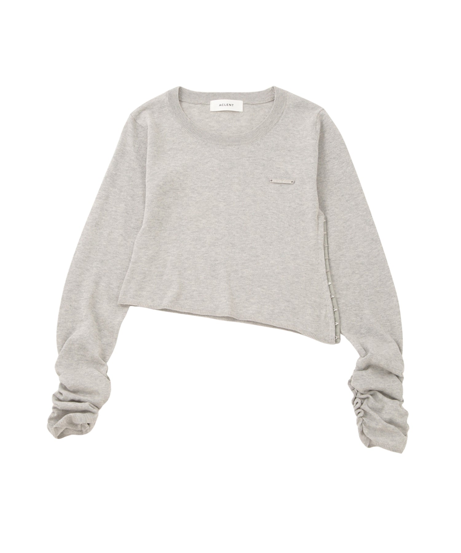 スリットベーシックニットトップス