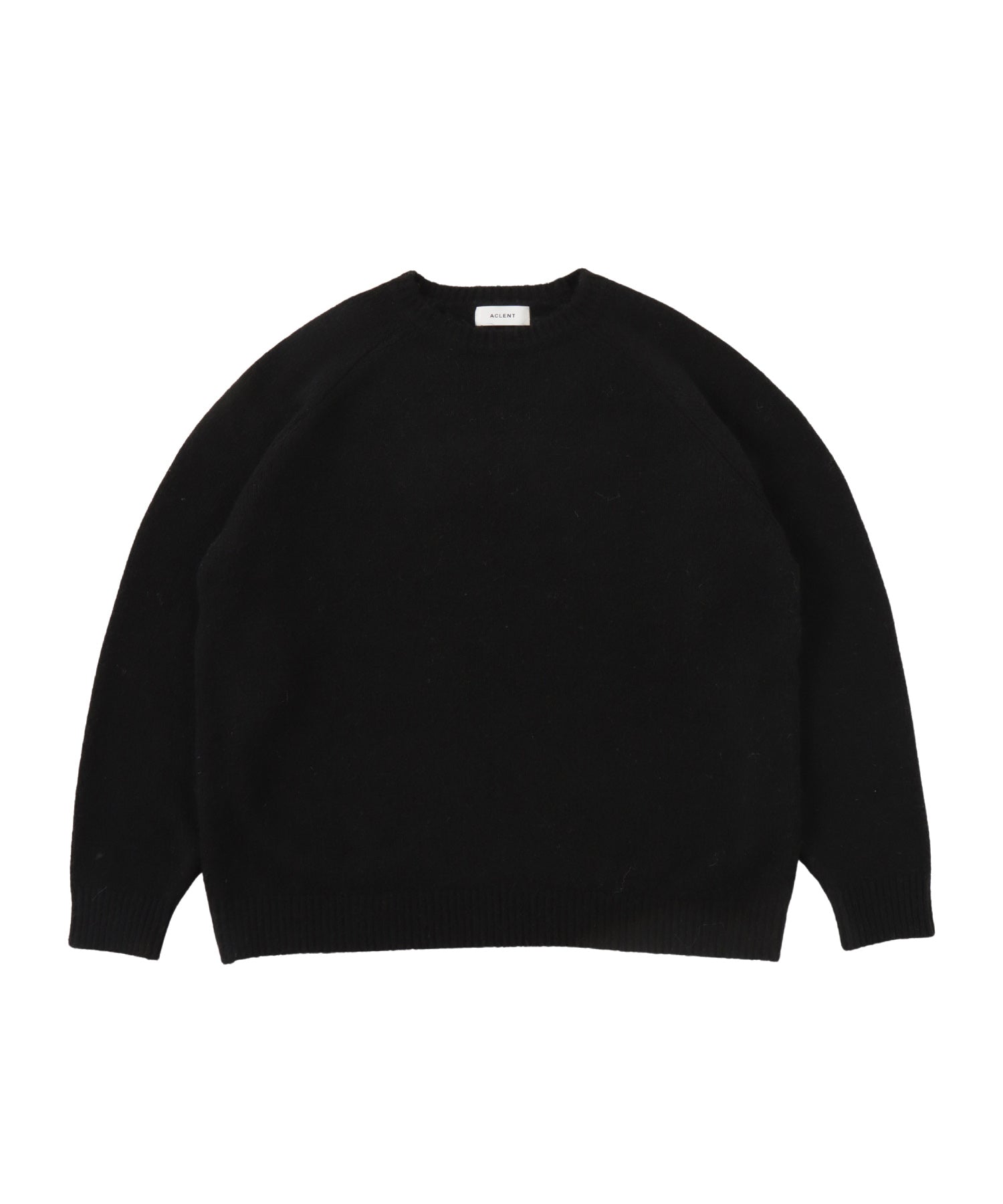 バックロゴジャガードルーズニット